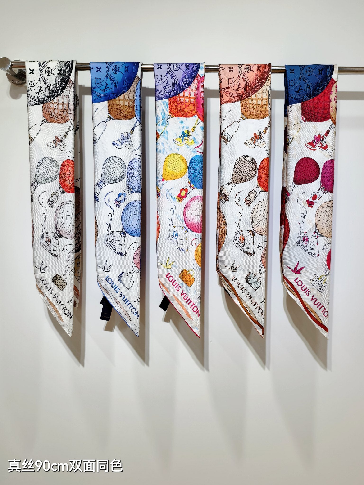 LV* 25SS 100% silk square scarf