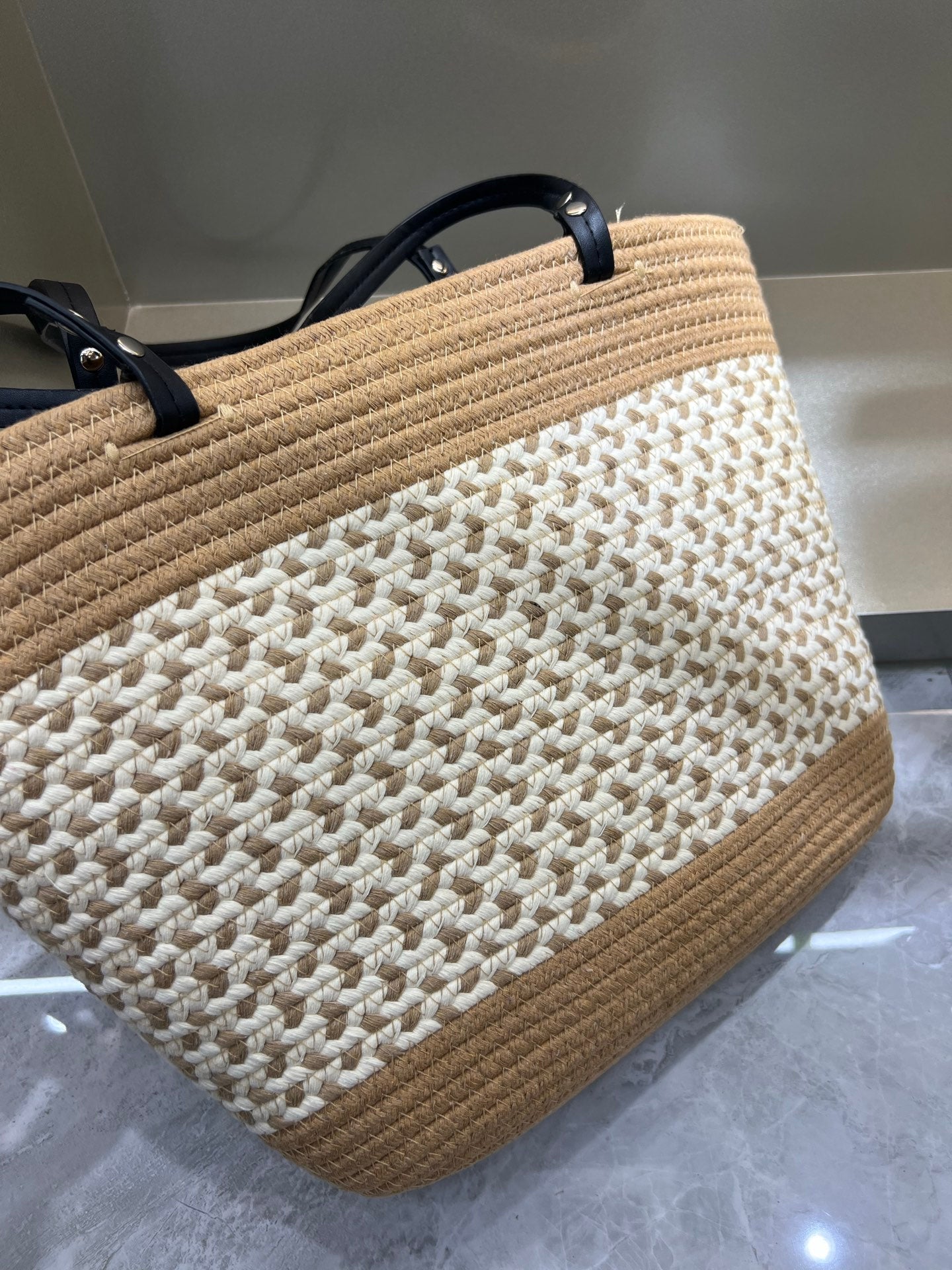 CHAN* 25SS woven tote bag