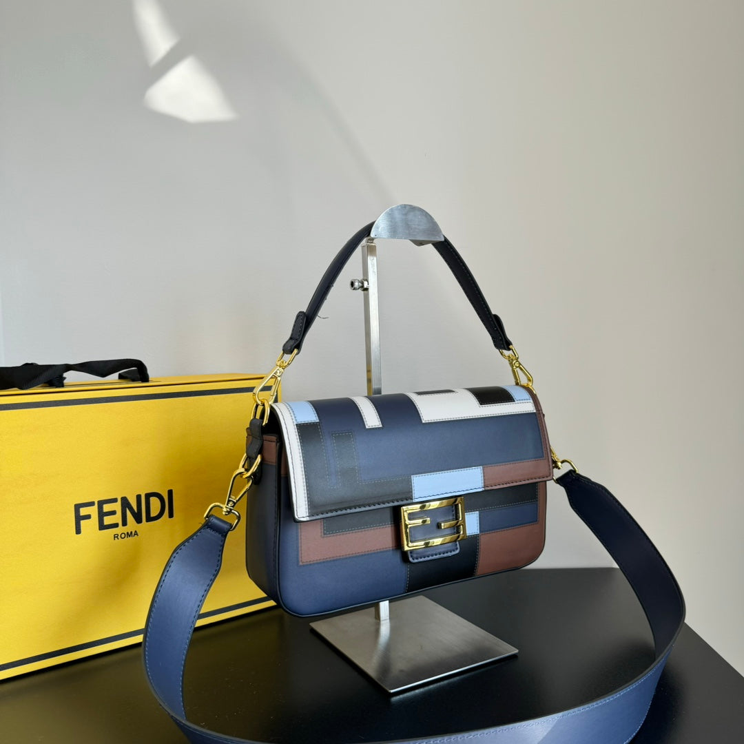 FEN* 25SS Silkscreen Baguette Bag