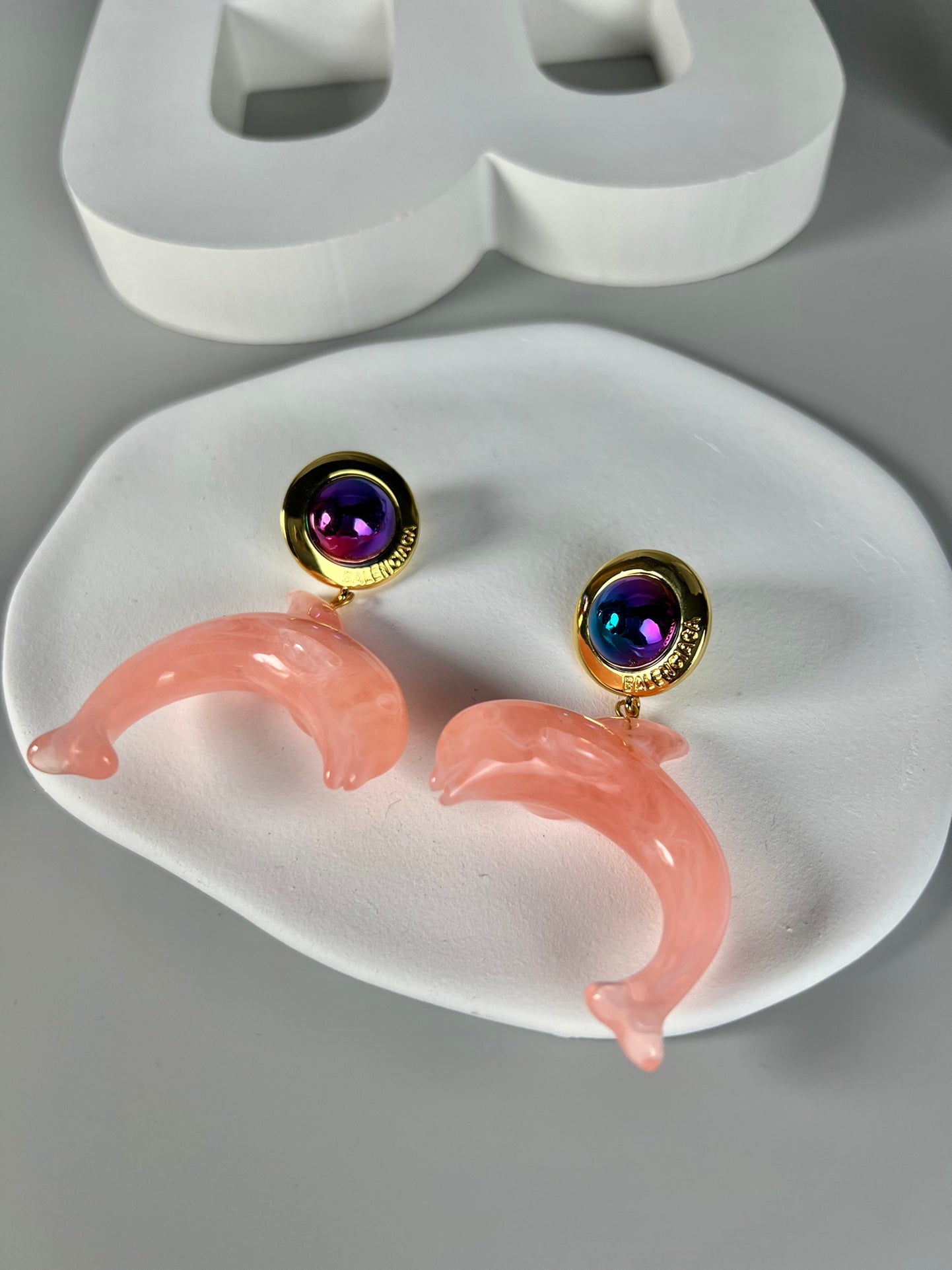 BaBalenciaga*25SS Dolphin Earrings