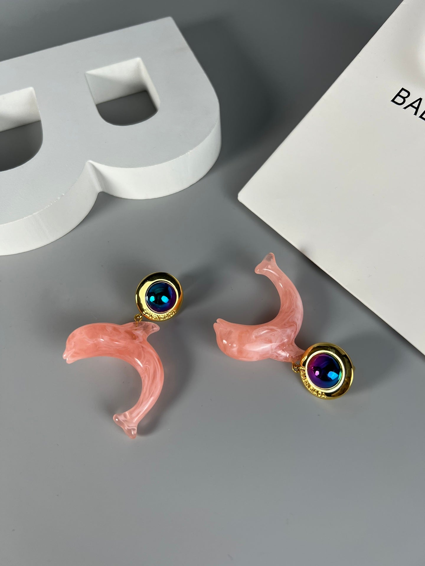 BaBalenciaga*25SS Dolphin Earrings