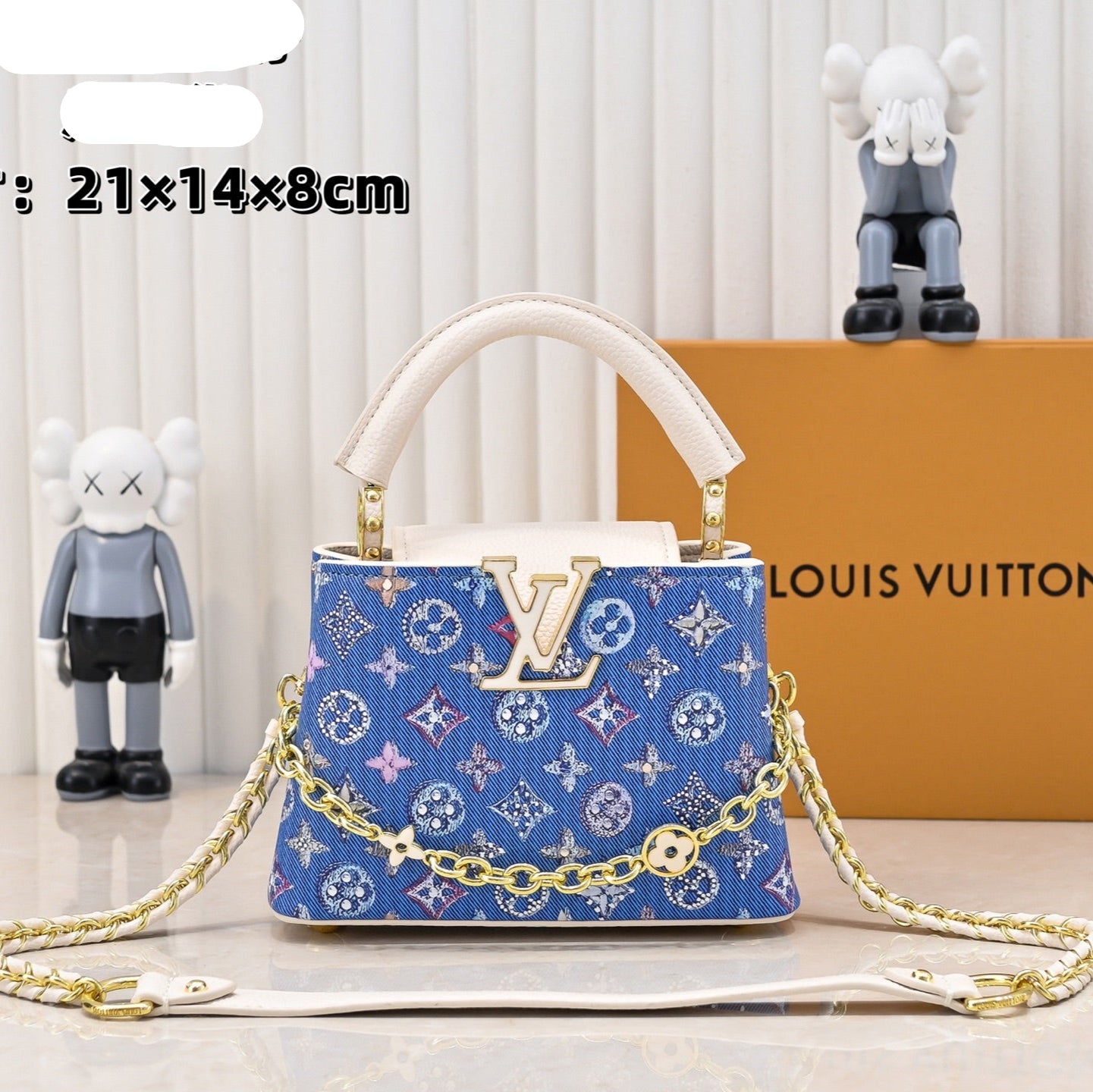 LOU* 25SS denim stab handbag