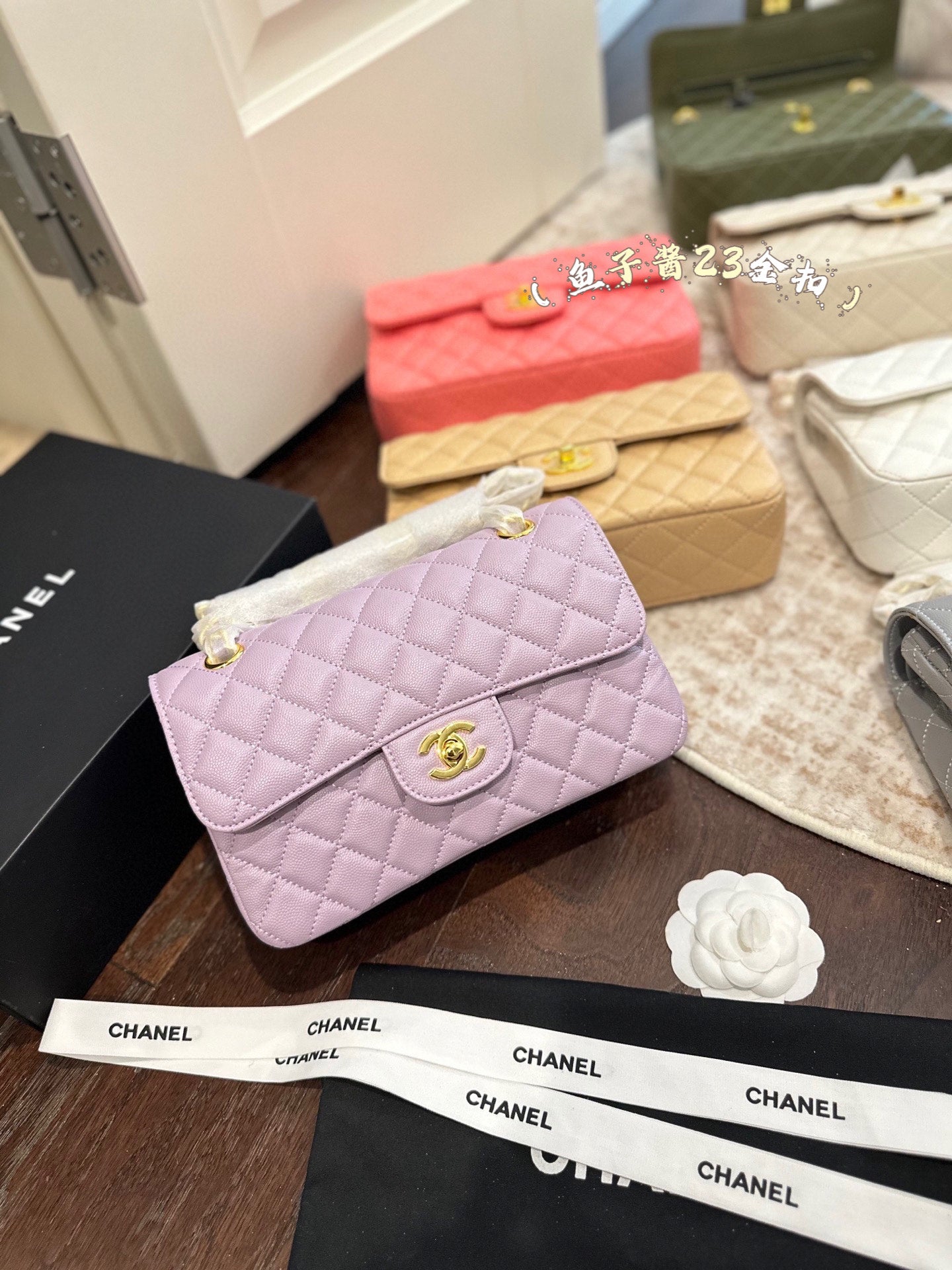 CHAN* 25SS Caviar Bag (9Colors) gold buckle