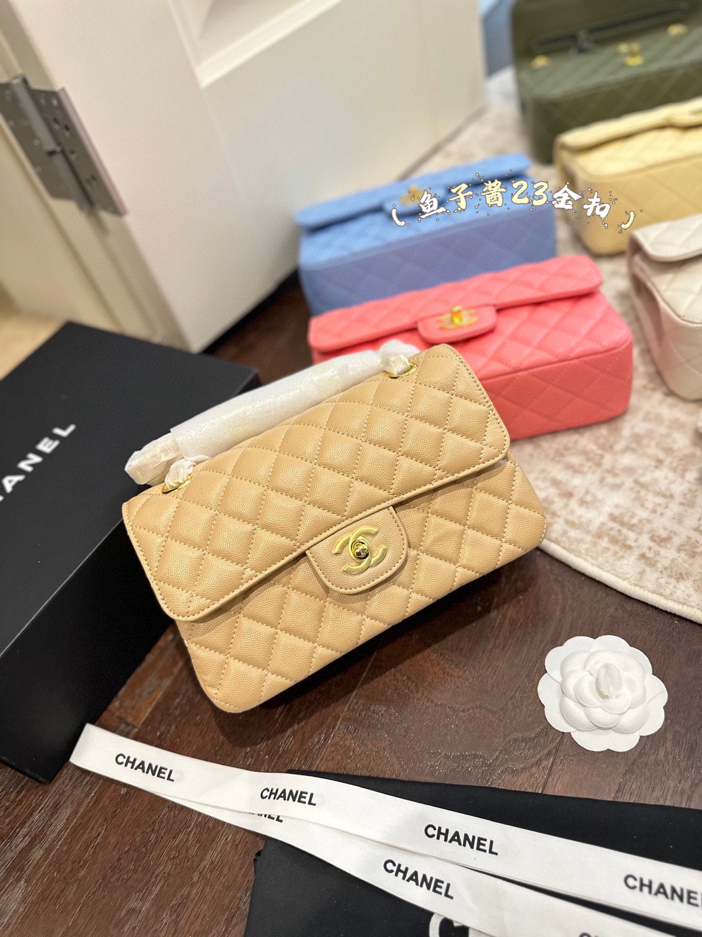 CHAN* 25SS Caviar Bag (9Colors) gold buckle