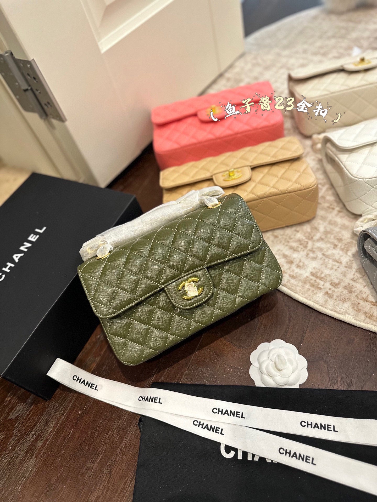 CHAN* 25SS Caviar Bag (9Colors) gold buckle