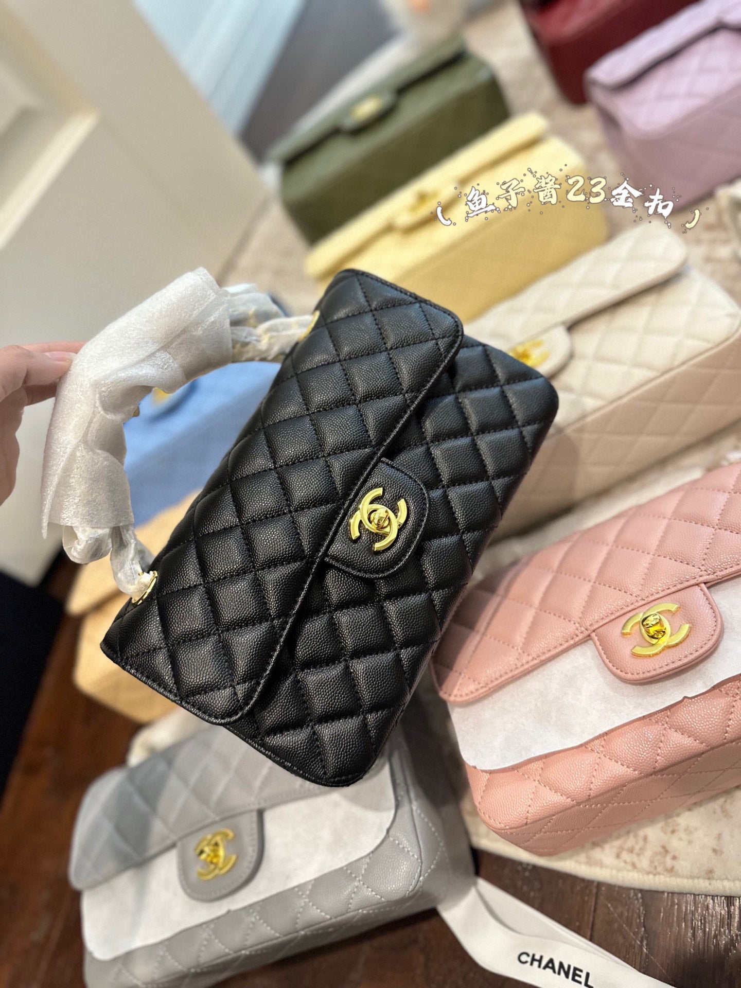 CHAN* 25SS Caviar Bag (9Colors) gold buckle