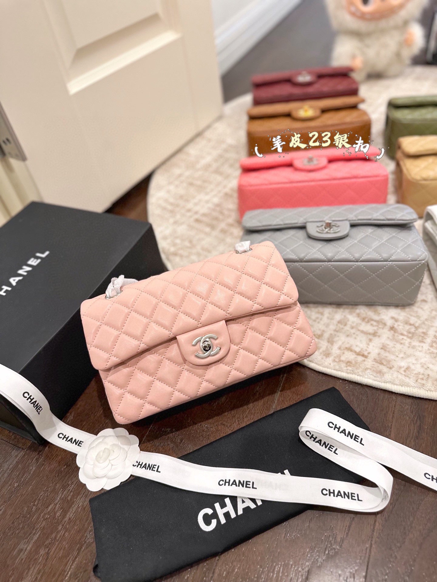 CHAN* 25SS chain bag with Silver buckle （16 colors)