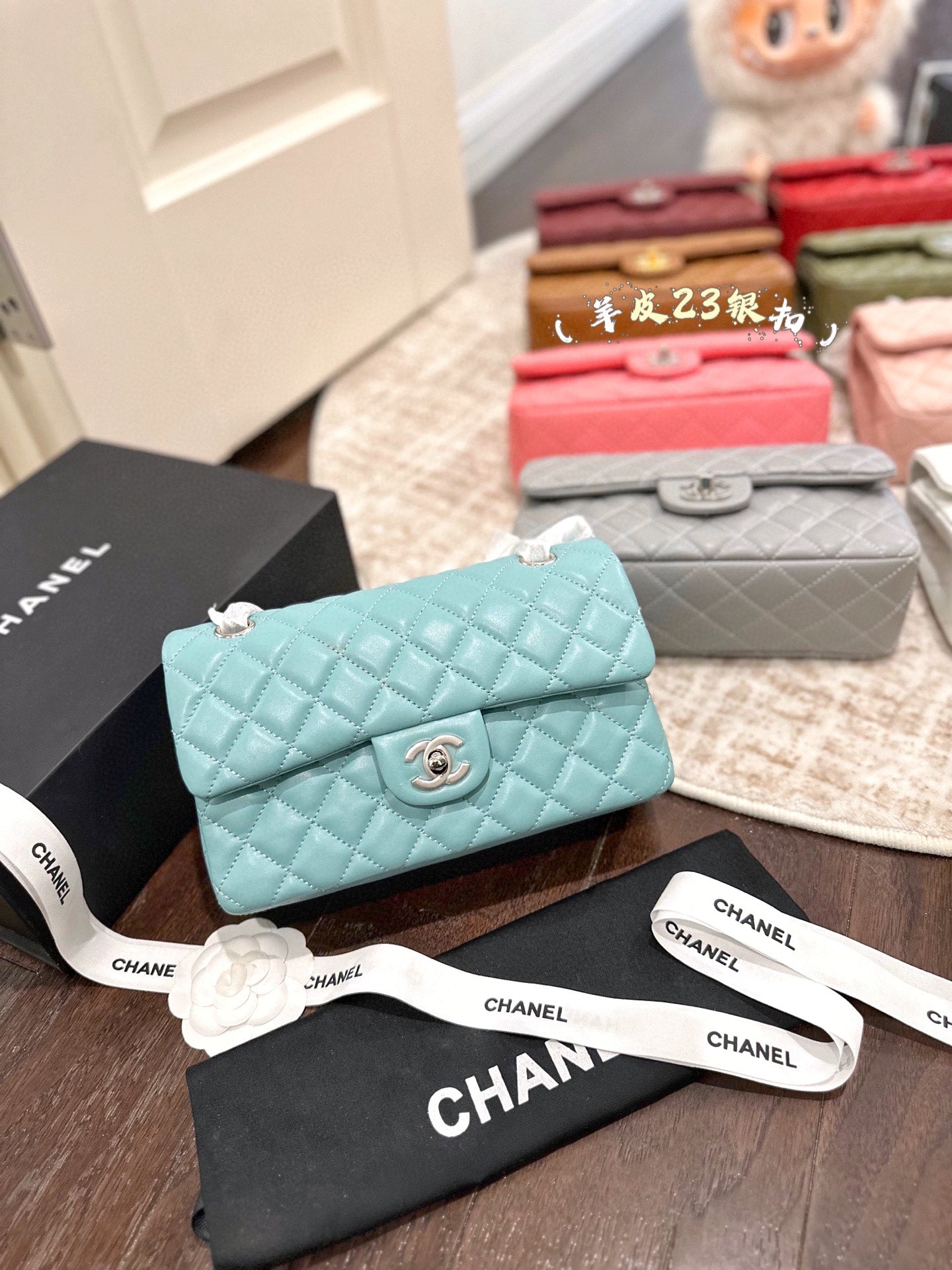 CHAN* 25SS chain bag with Silver buckle （16 colors)