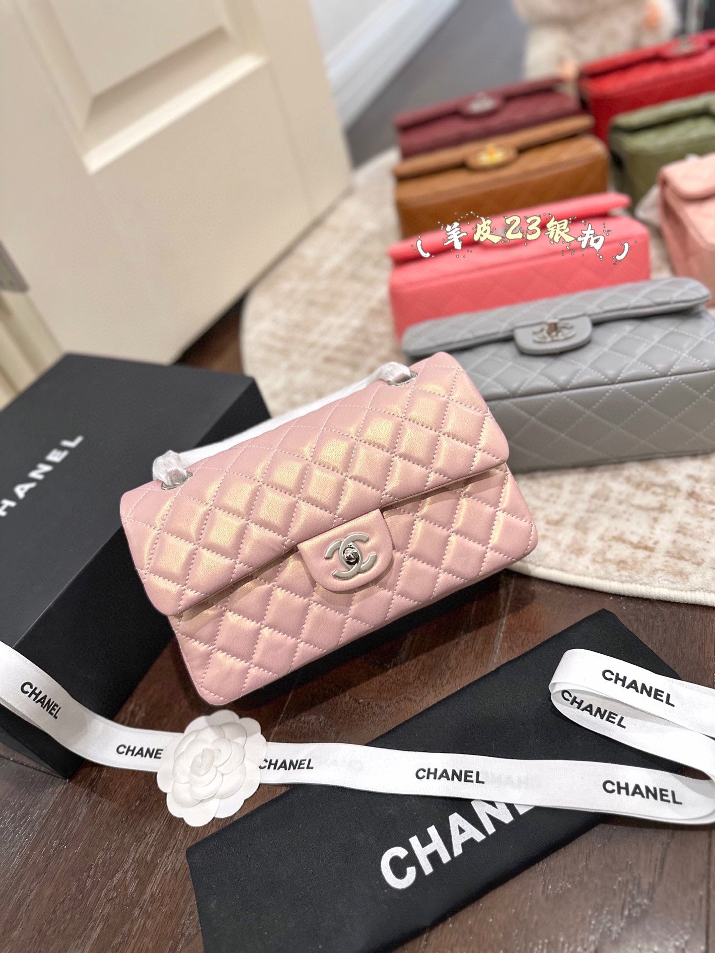 CHAN* 25SS chain bag with Silver buckle （16 colors)