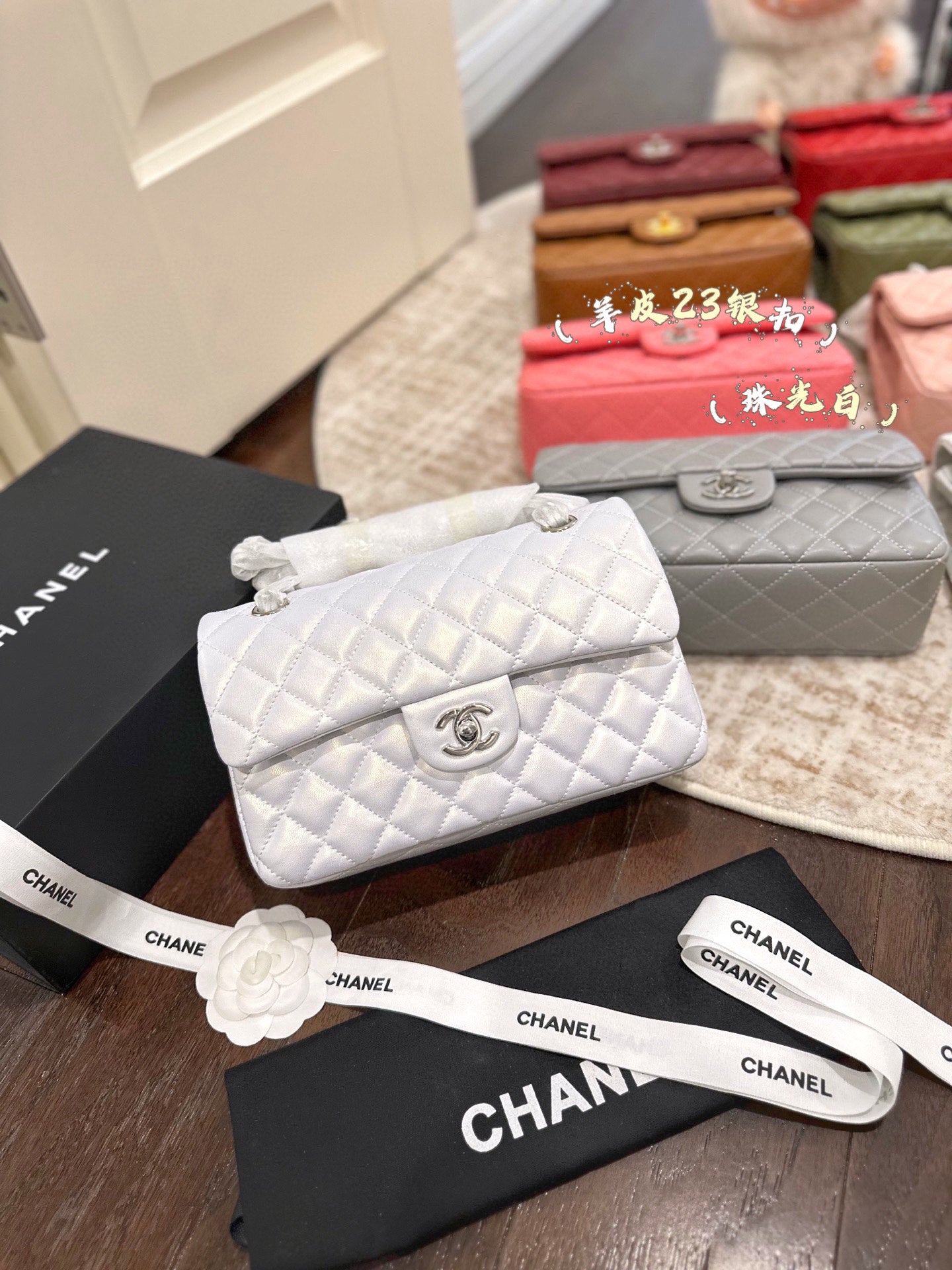 CHAN* 25SS chain bag with Silver buckle （16 colors)