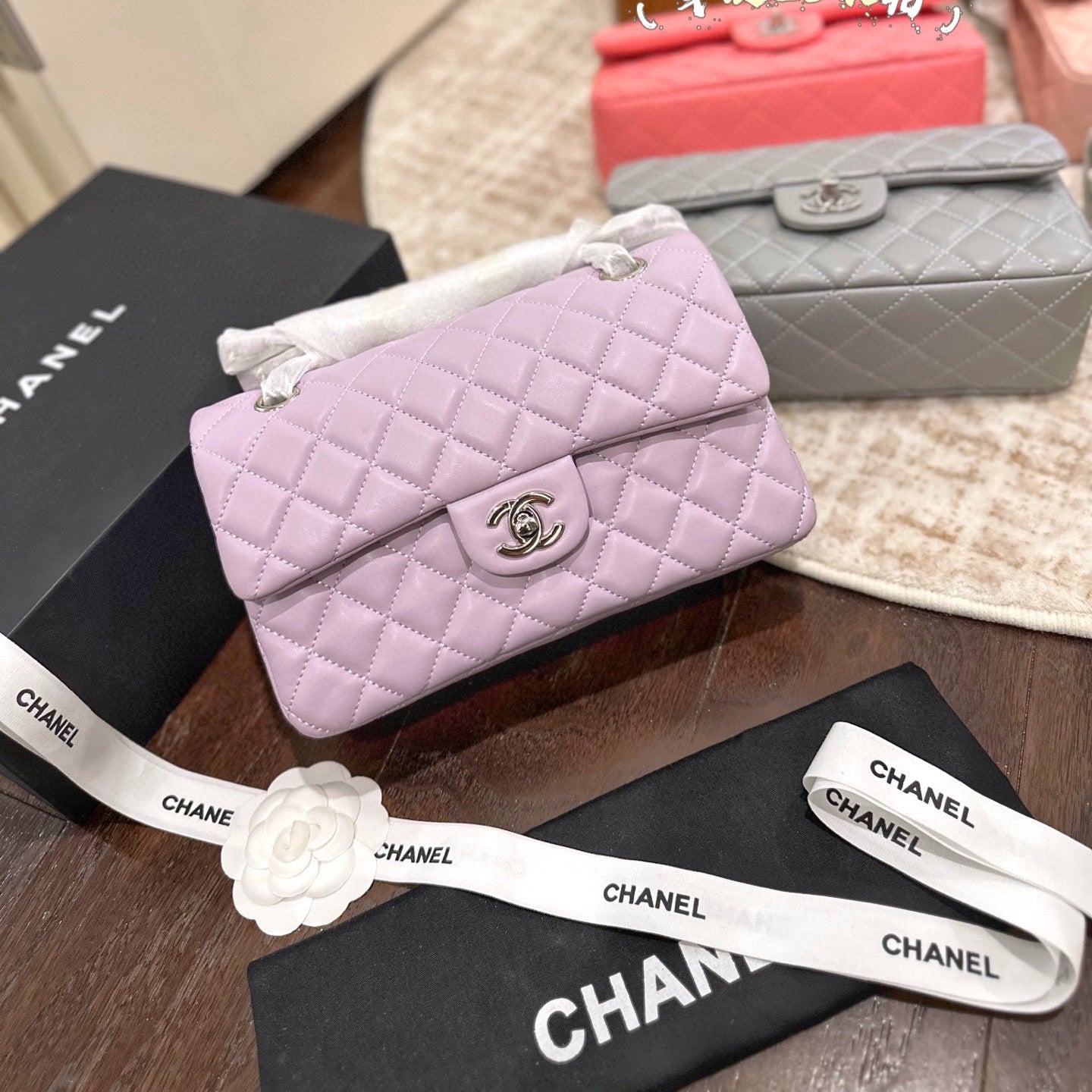 CHAN* 25SS chain bag with Silver buckle （16 colors)
