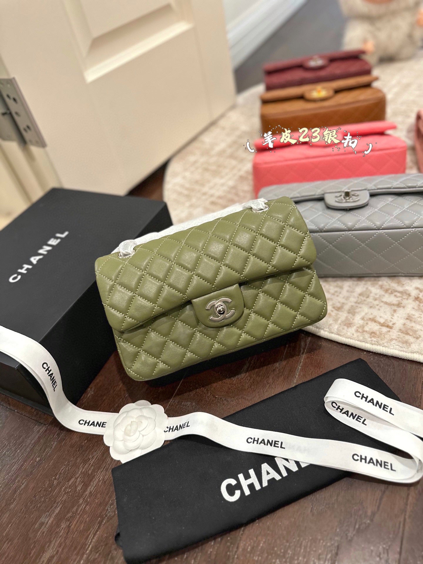 CHAN* 25SS chain bag with Silver buckle （16 colors)