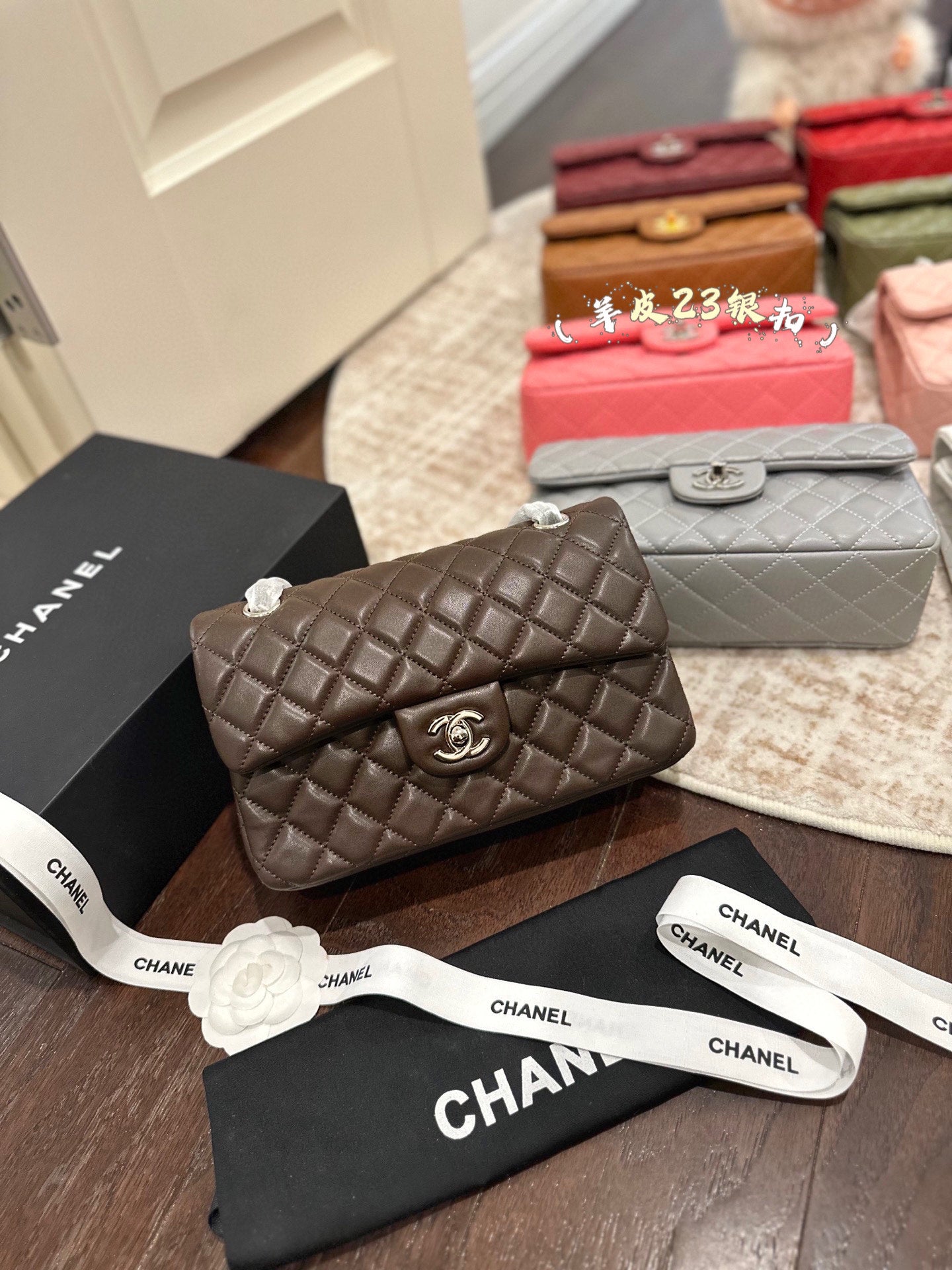 CHAN* 25SS chain bag with Silver buckle （16 colors)