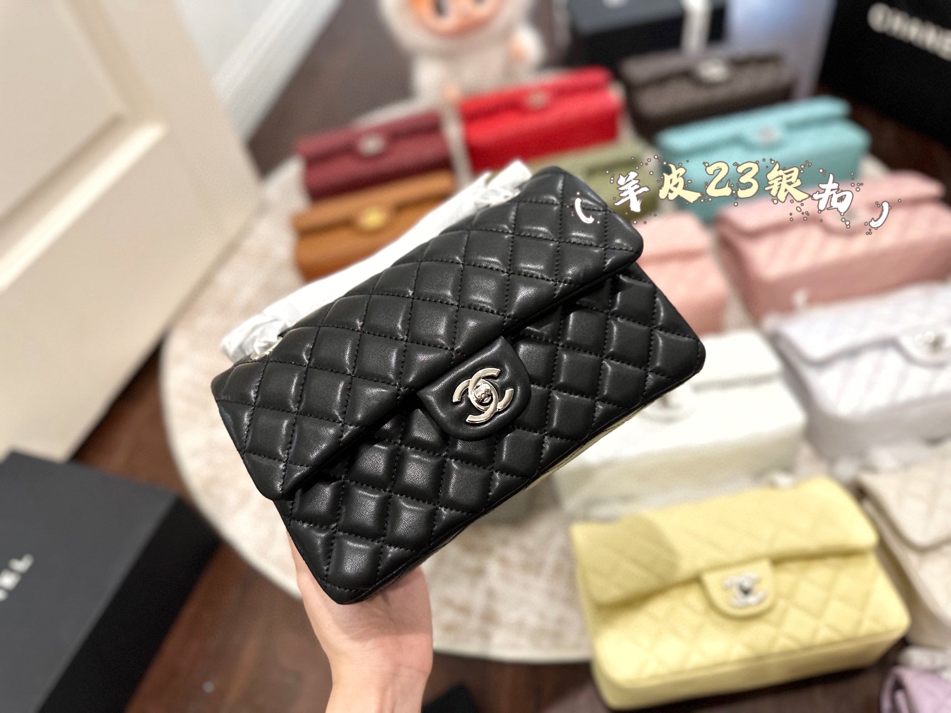 CHAN* 25SS chain bag with Silver buckle （16 colors)