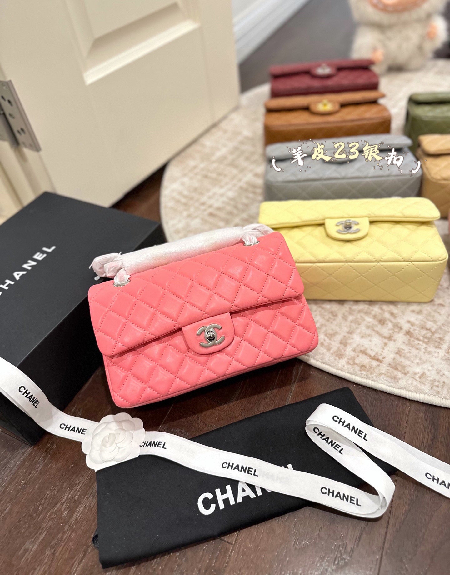 CHAN* 25SS chain bag with Silver buckle （16 colors)