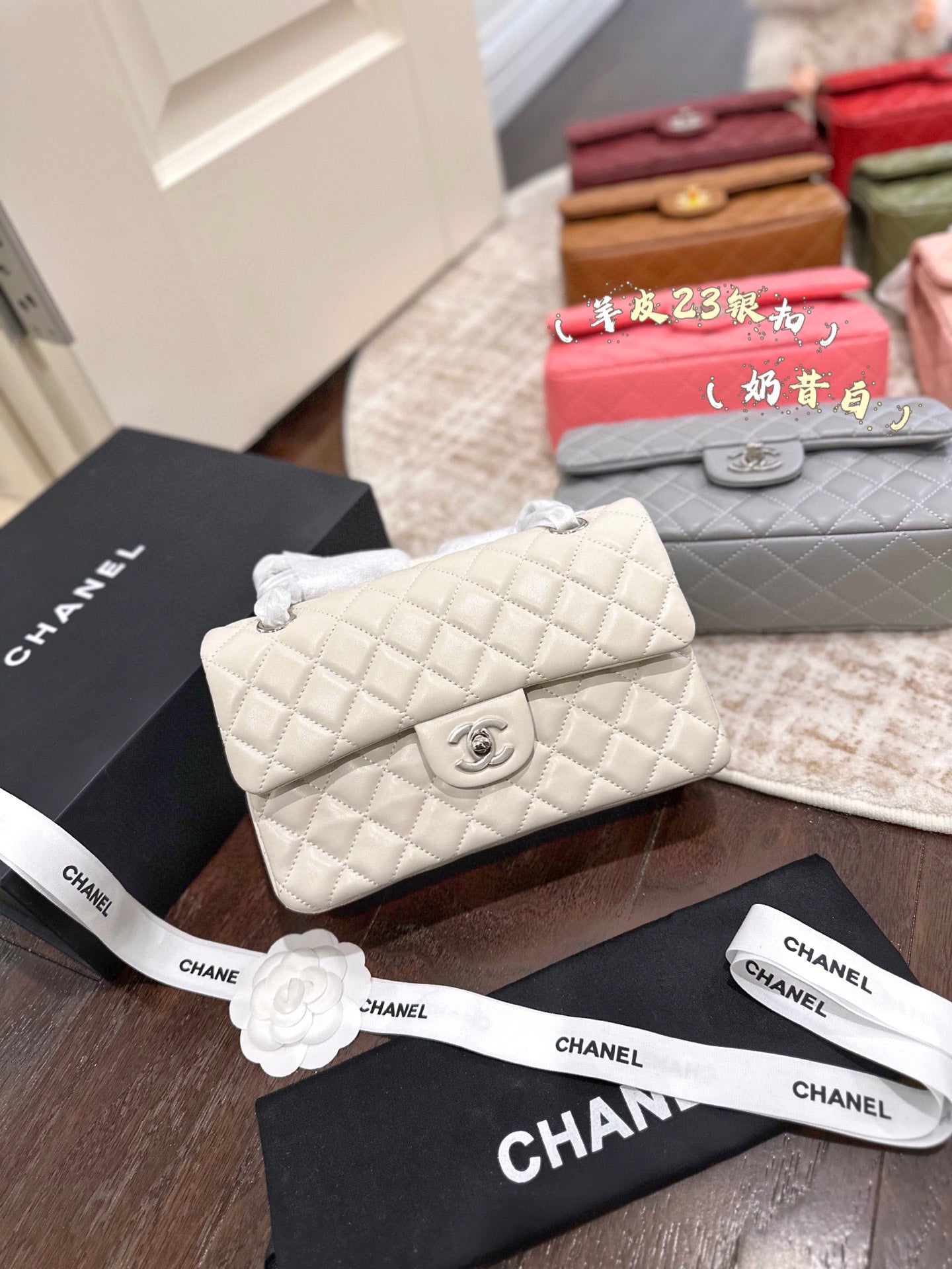 CHAN* 25SS chain bag with Silver buckle （16 colors)