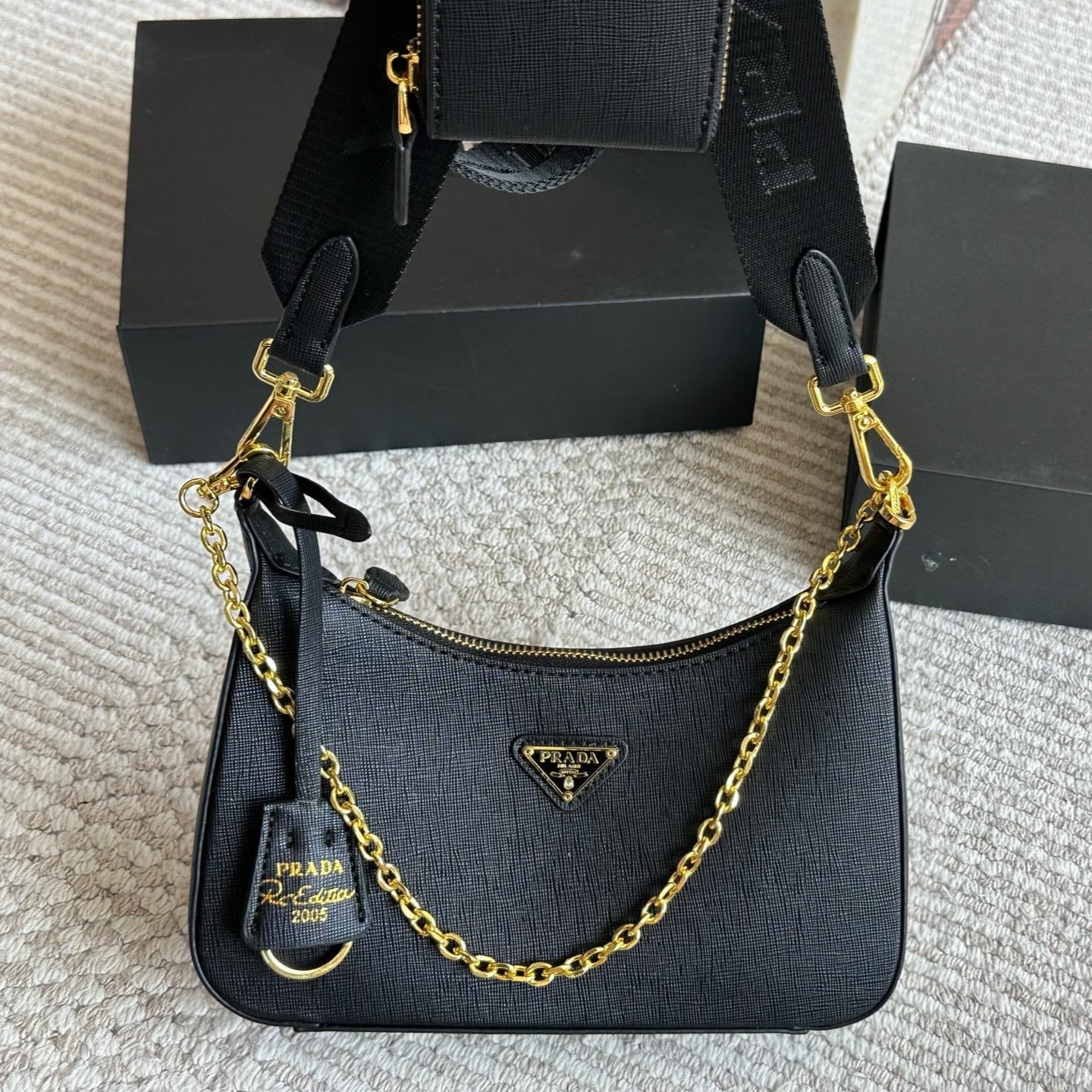 PRA* 25SS Three and One Chain Bag