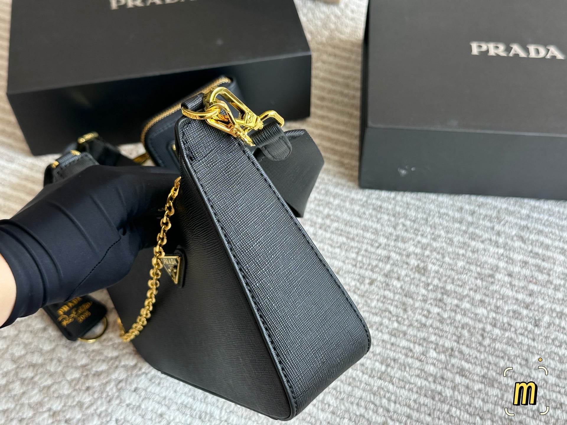 PRA* 25SS Three and One Chain Bag