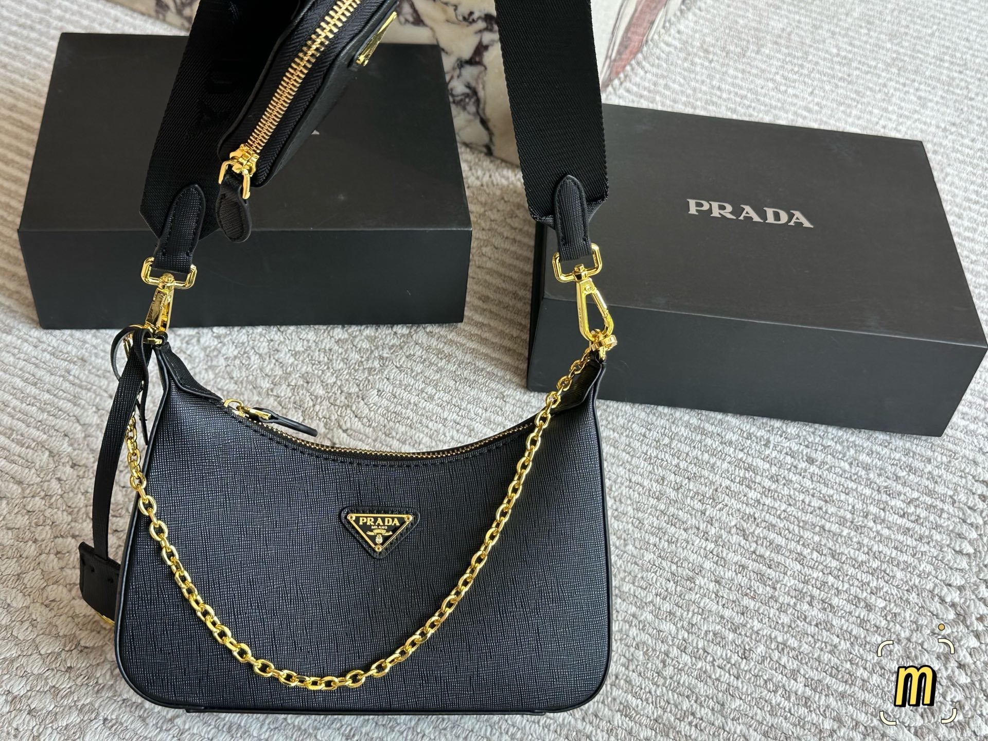 PRA* 25SS Three and One Chain Bag