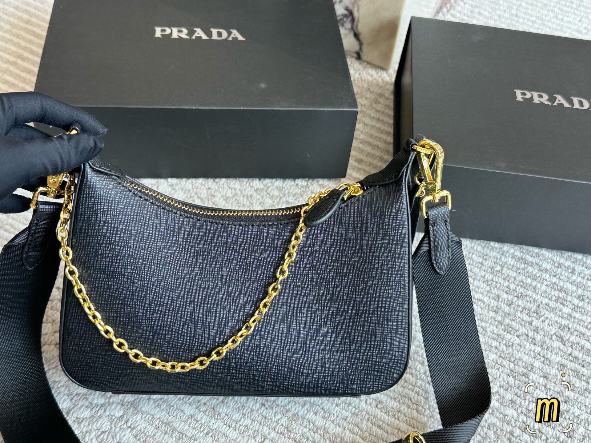 PRA* 25SS Three and One Chain Bag
