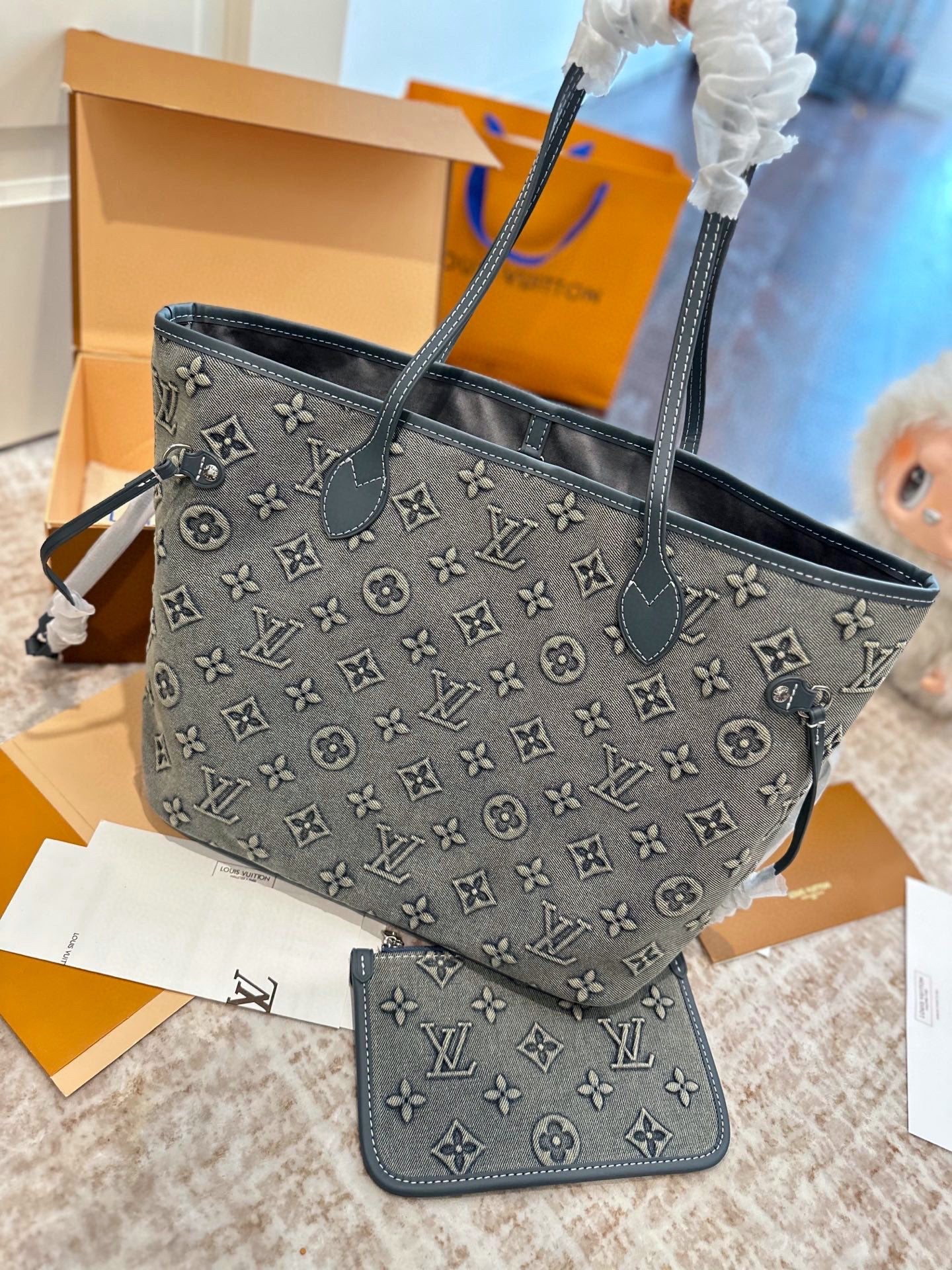 LOU* 25SS denim shopping bag