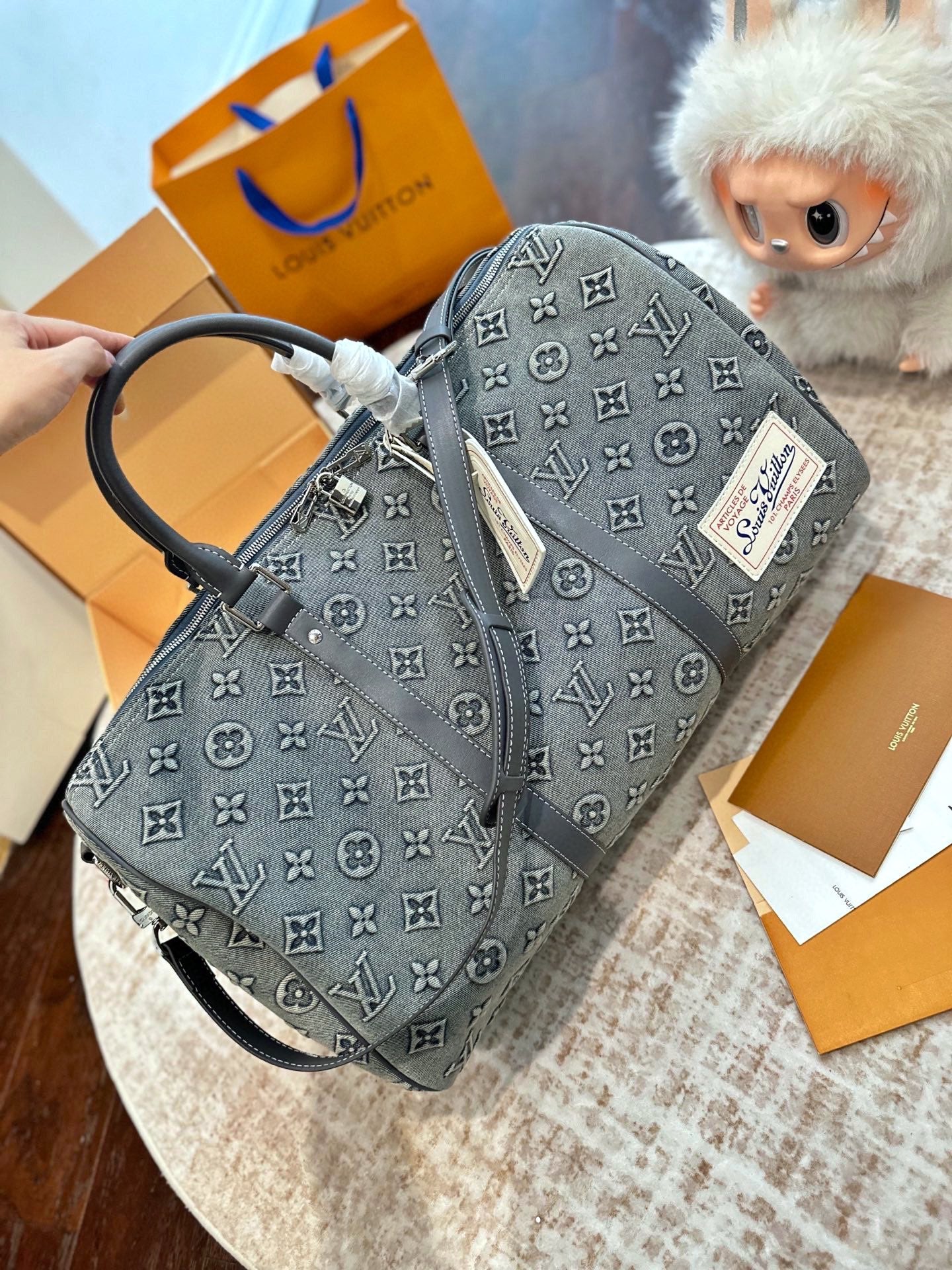 LOU* 25SS denim travel bag