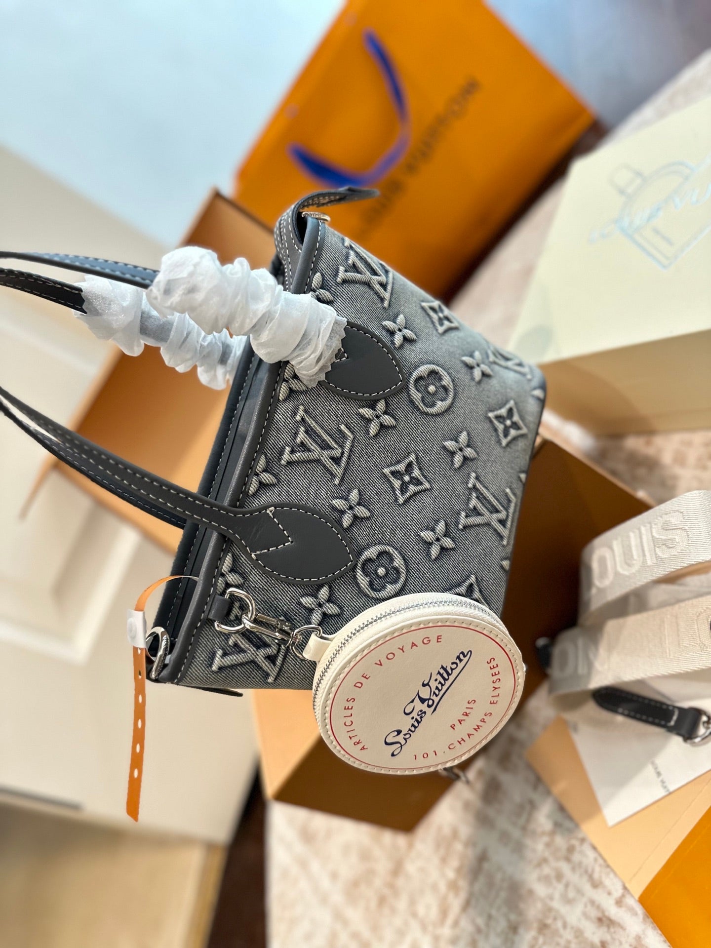 LOU* 25SS denim shopping bag