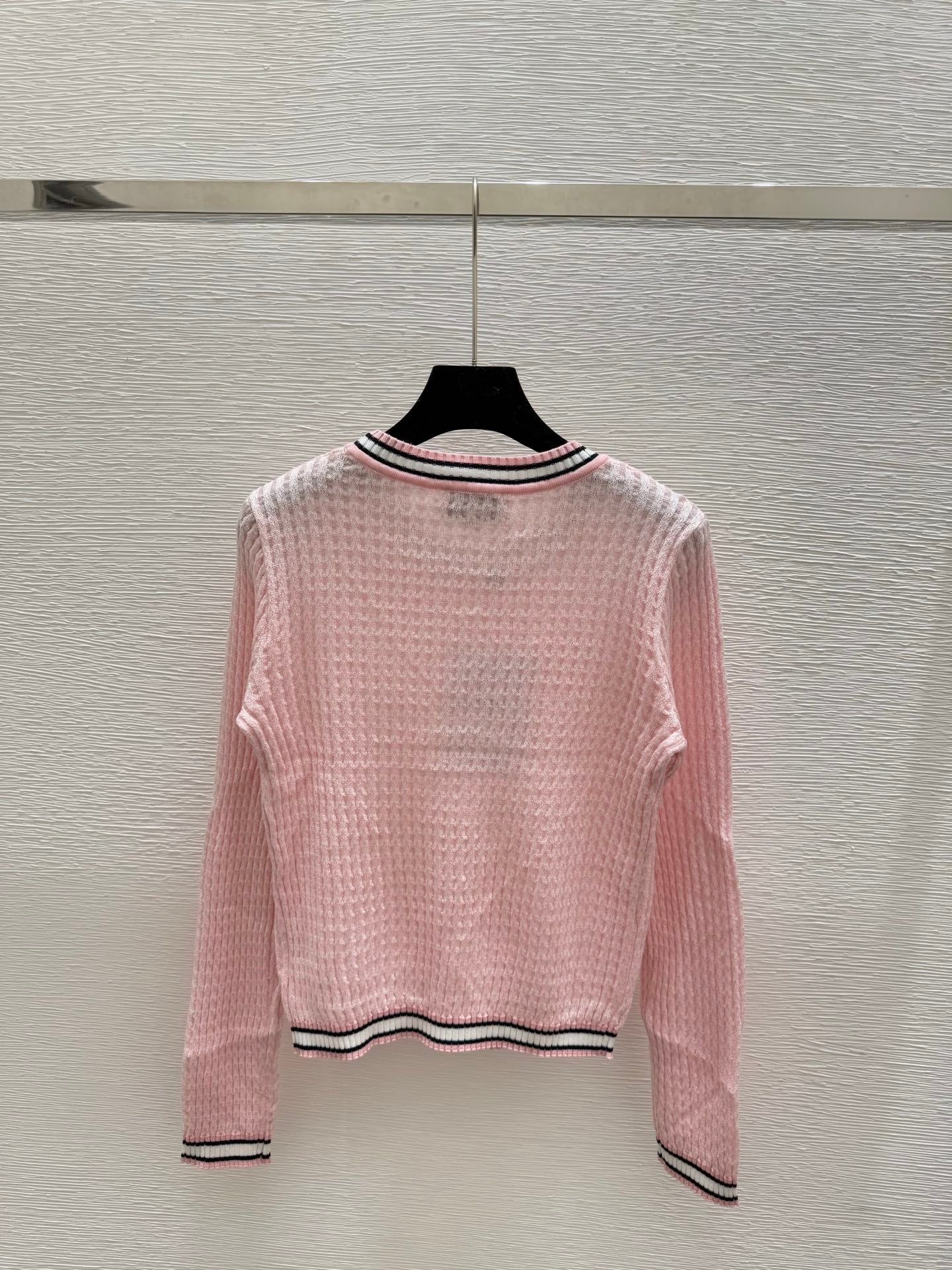 CHAN * 25SS round neck knitted long sleeves