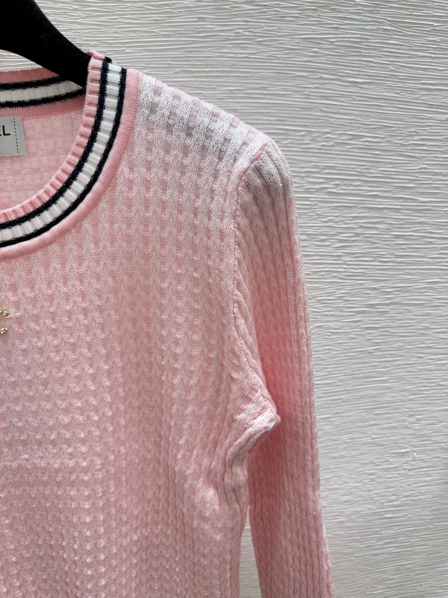 CHAN * 25SS round neck knitted long sleeves