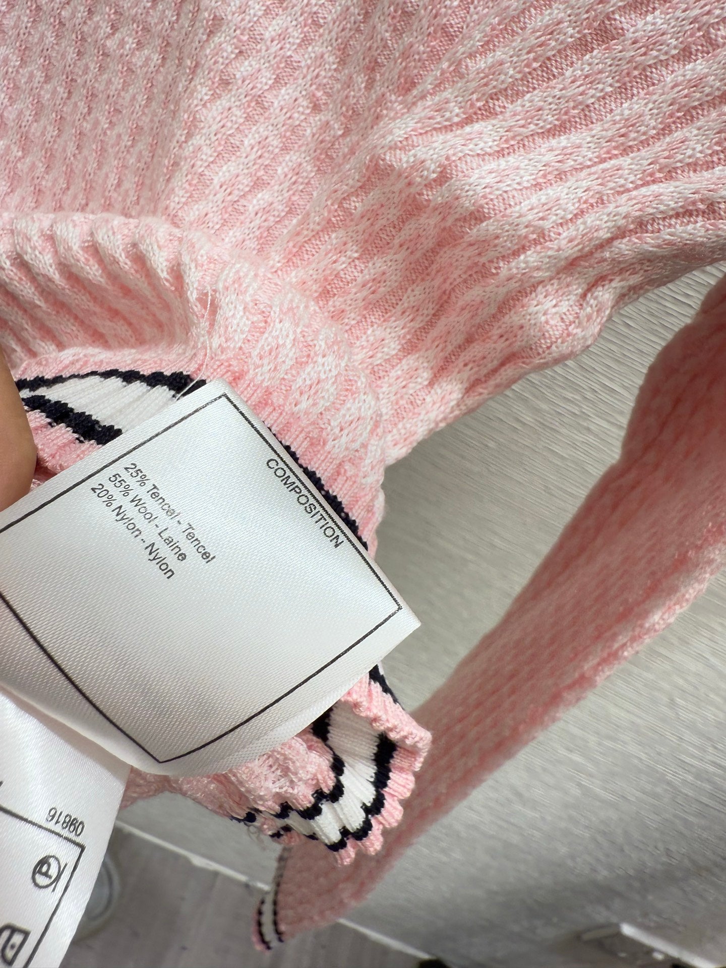 CHAN * 25SS round neck knitted long sleeves