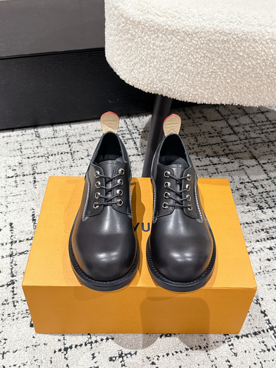 LOU* 25SS thick-soled leather shoes