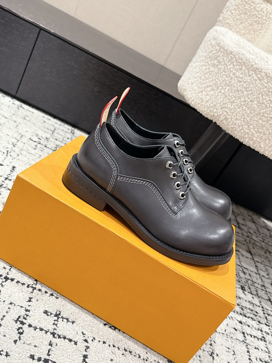 LOU* 25SS thick-soled leather shoes