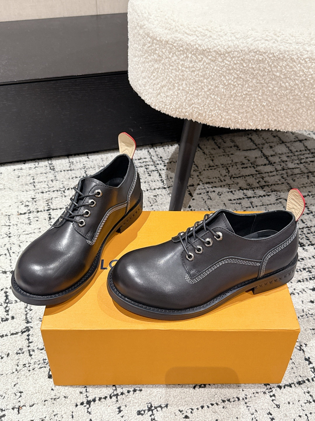 LOU* 25SS thick-soled leather shoes
