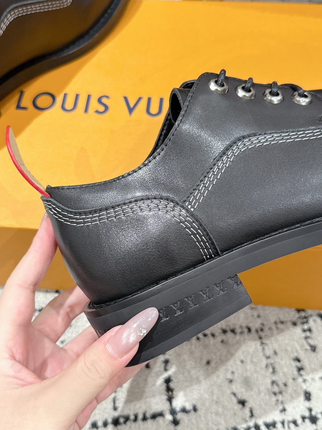 LOU* 25SS thick-soled leather shoes
