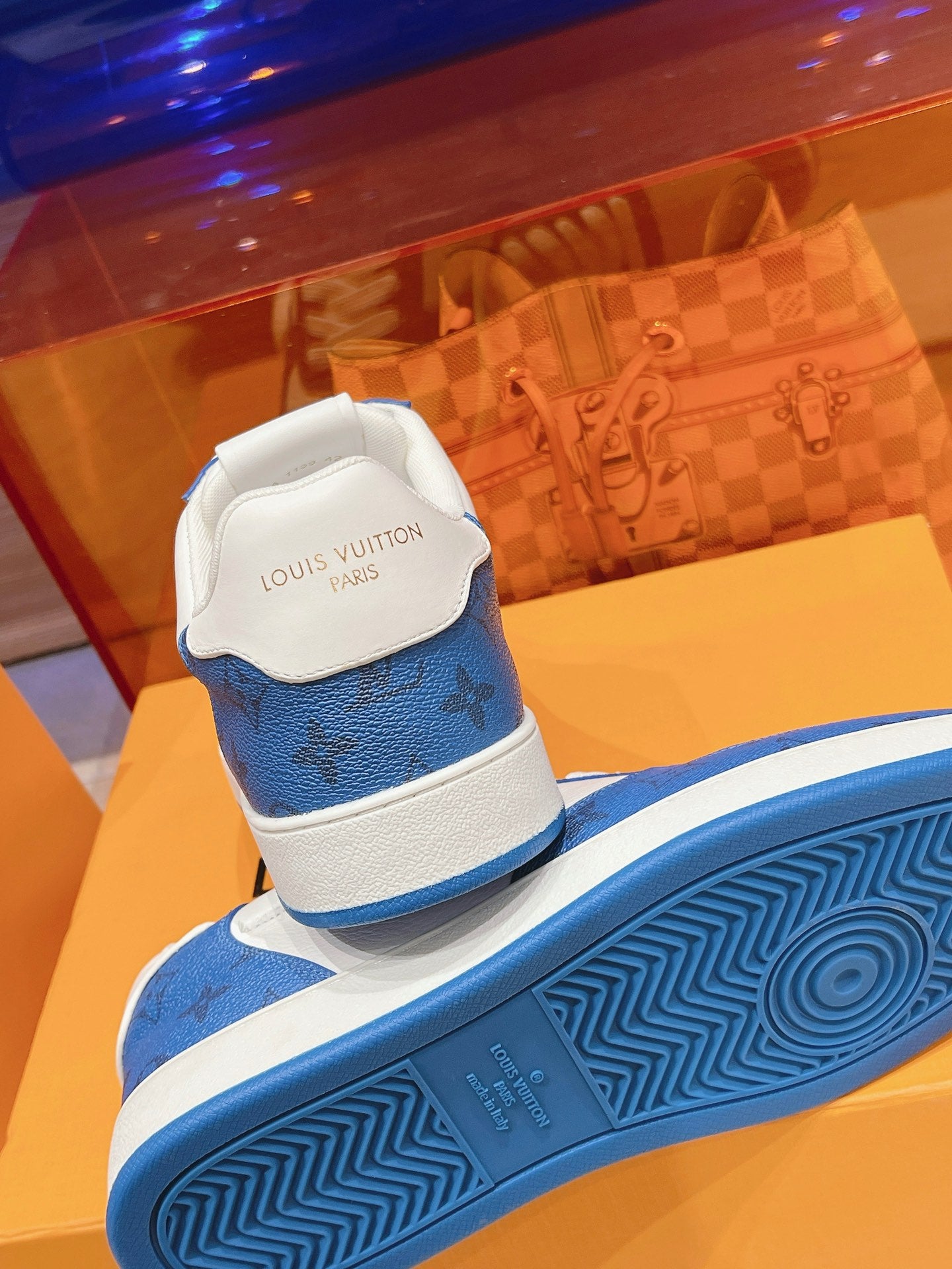 LOU* 25SS Plaid Colorblock Pure Leather Casual Business Shoes