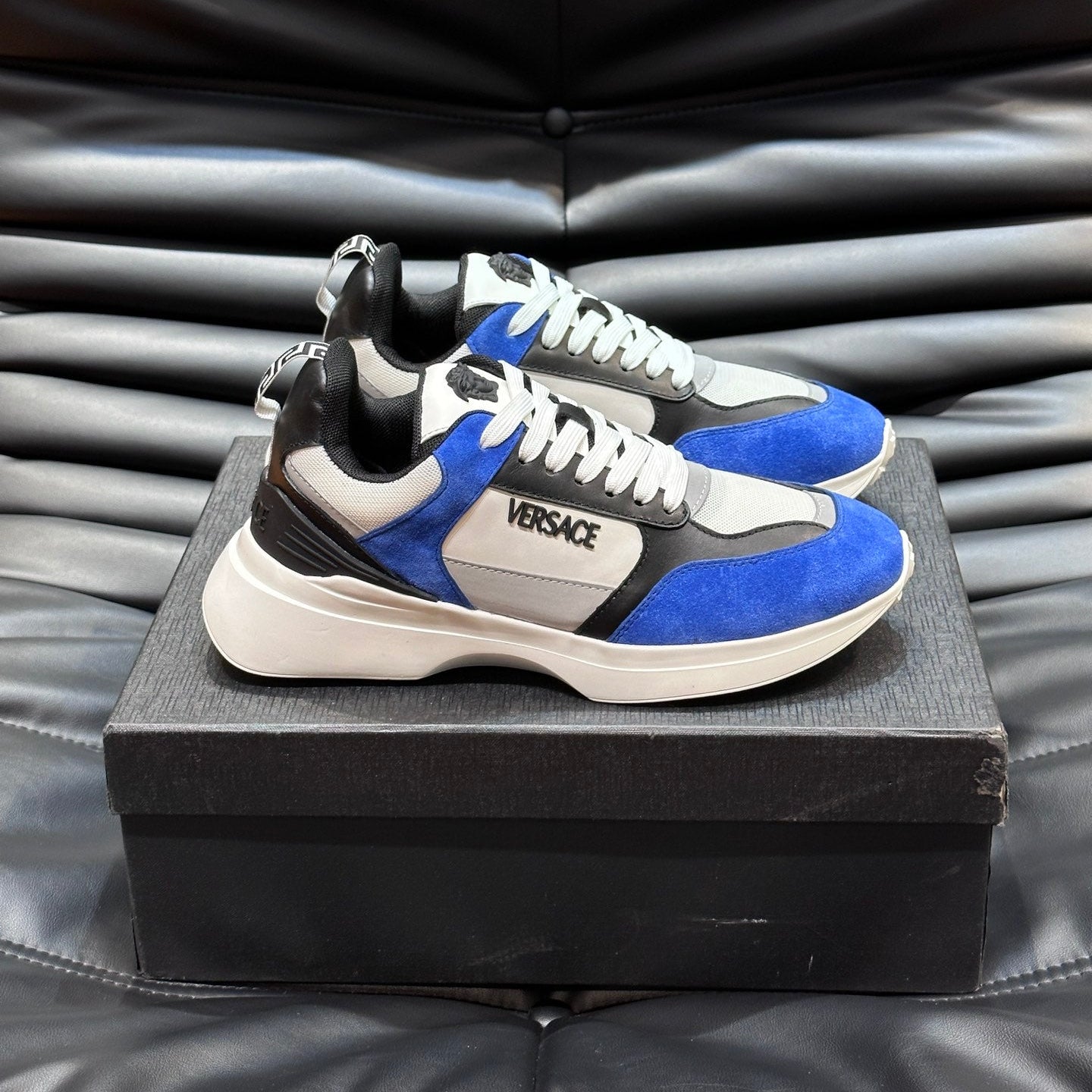 Versa* Men's Suede and Canvas Low-Top Sneakers