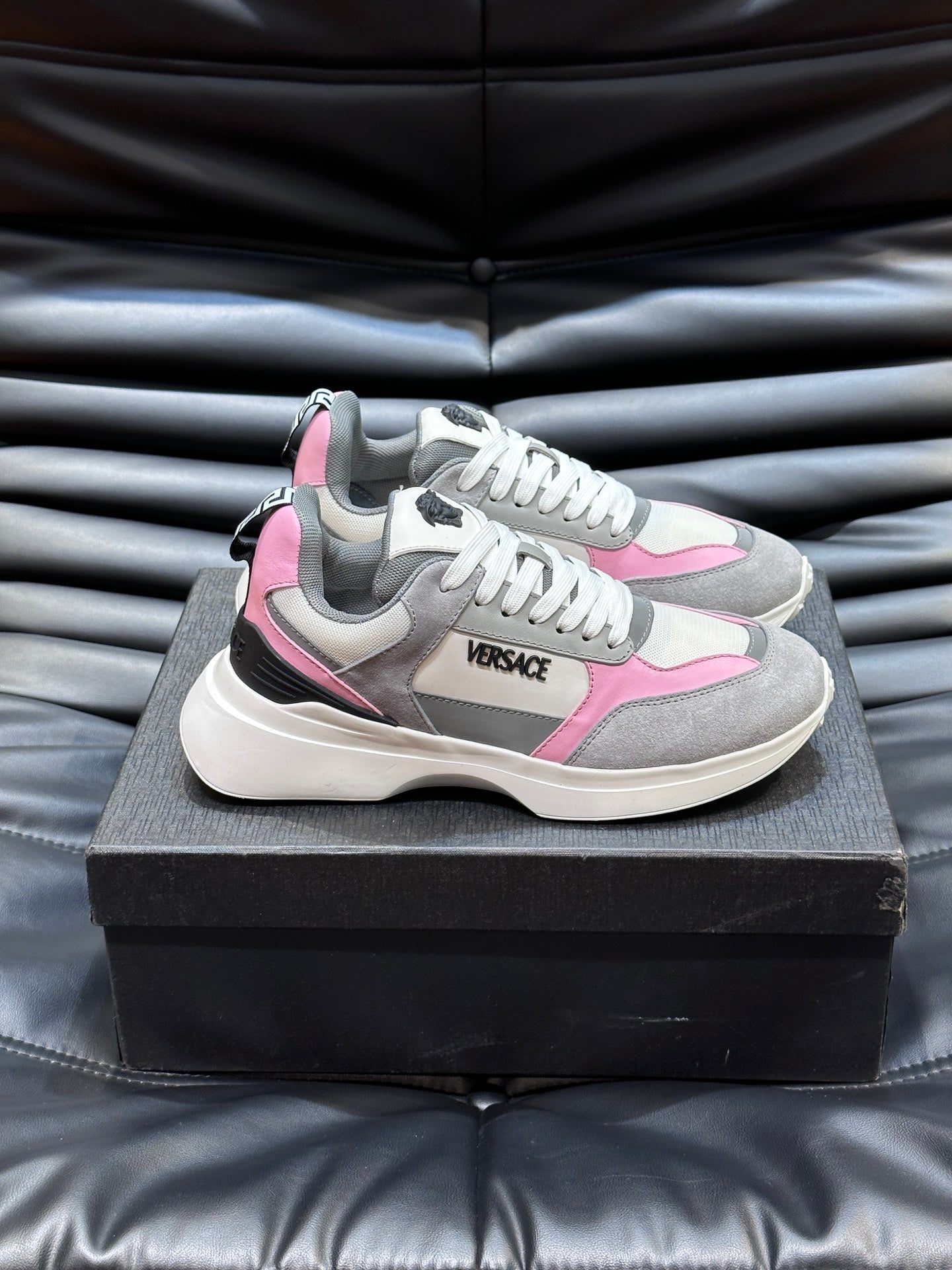 Versa* Men's Suede and Canvas Low-Top Sneakers