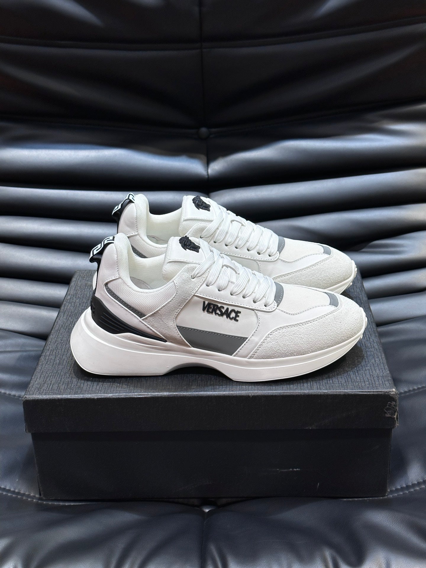 Versa* Men's Suede and Canvas Low-Top Sneakers