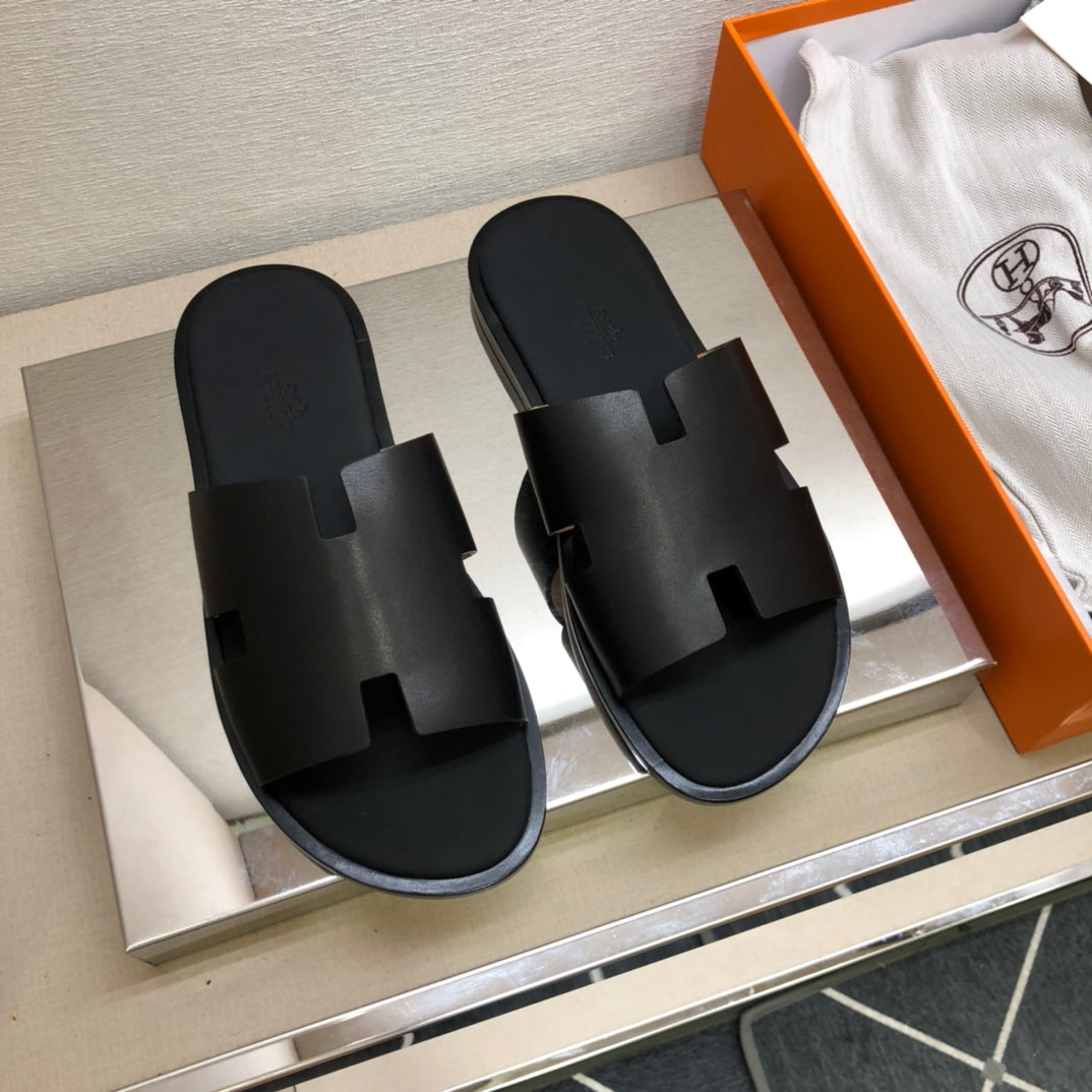 HER* leather slippers