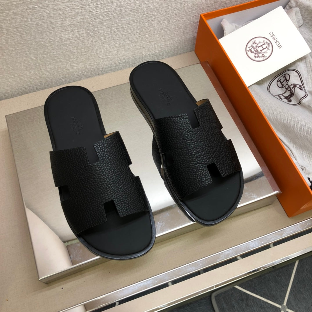 HER* leather slippers