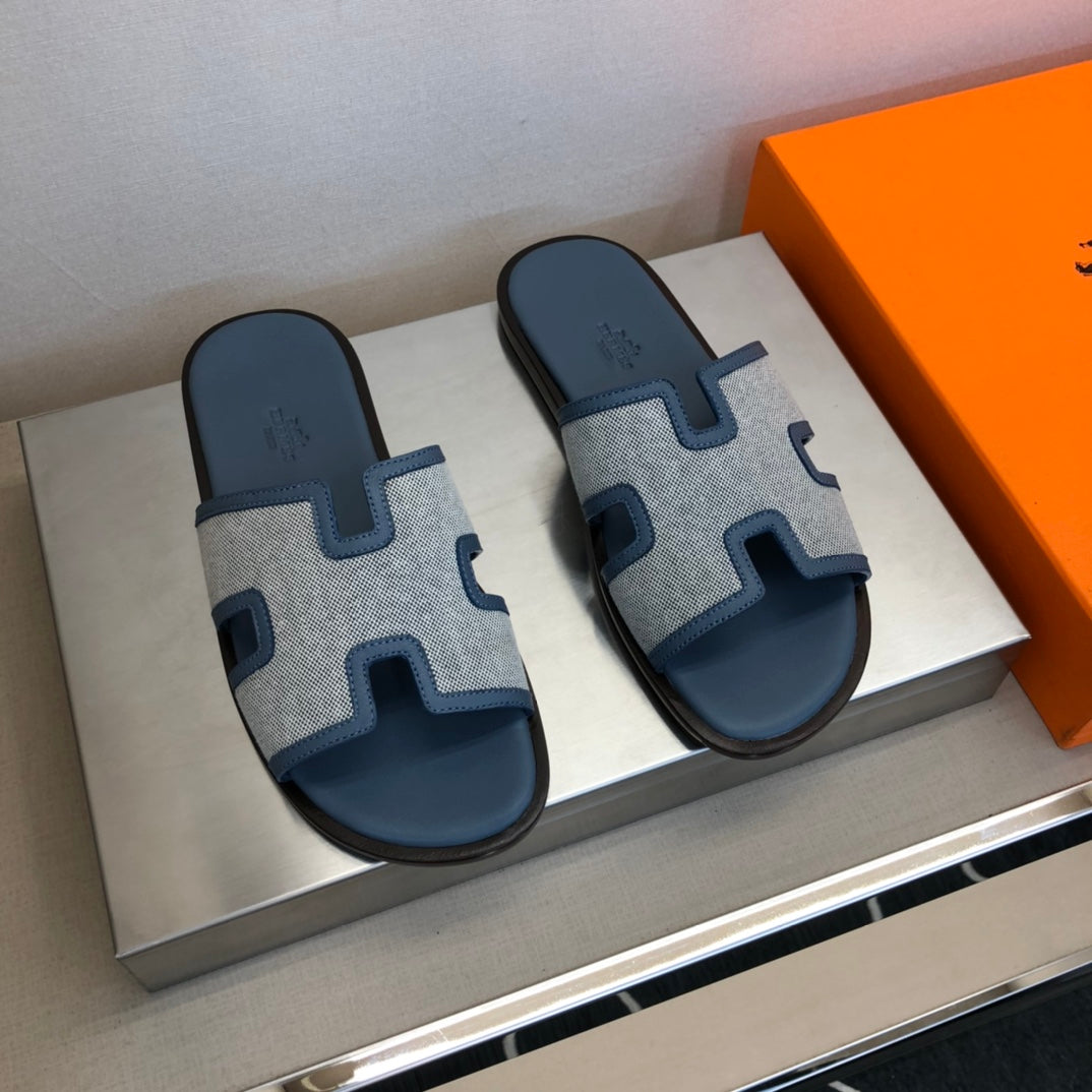 HER* leather slippers