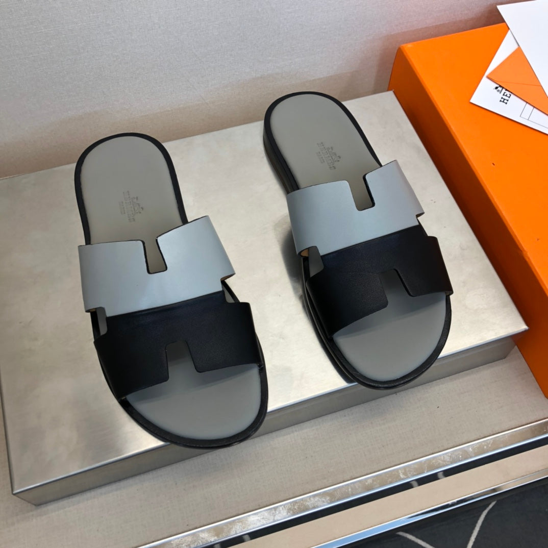 HER* leather slippers