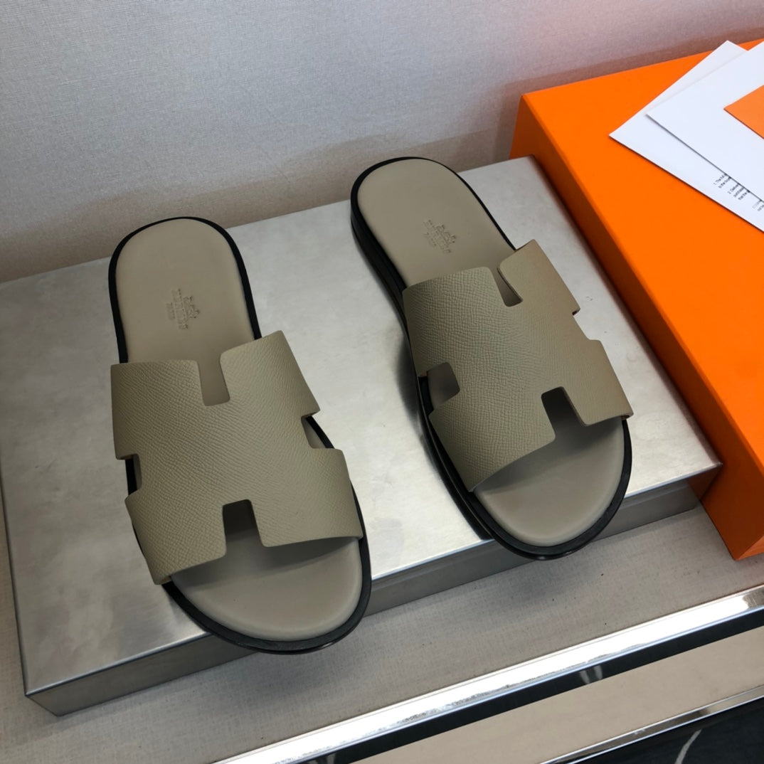 HER* leather slippers