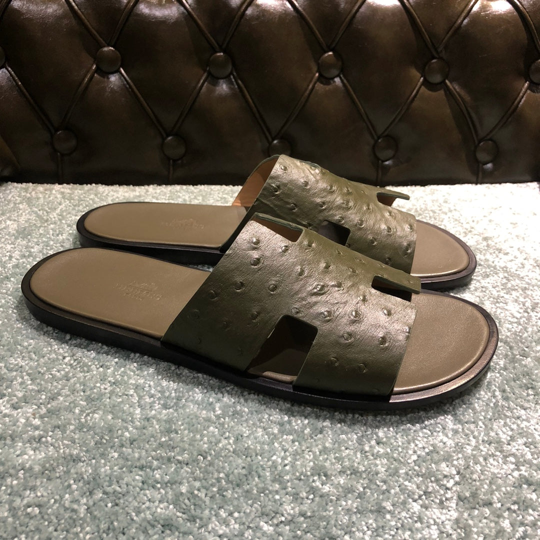 HER* leather slippers