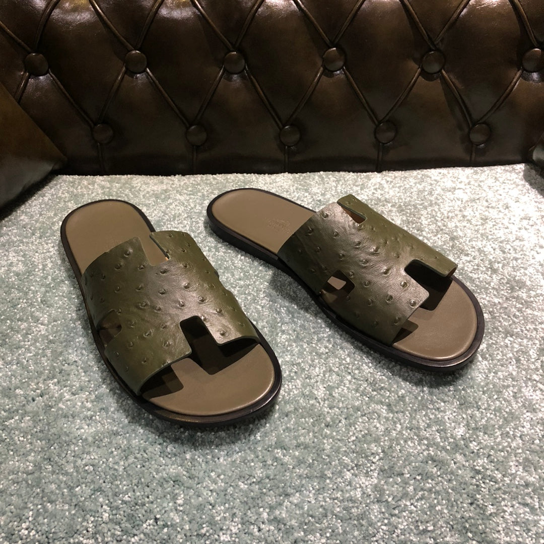 HER* leather slippers