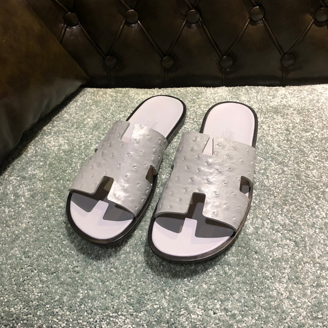 HER* leather slippers