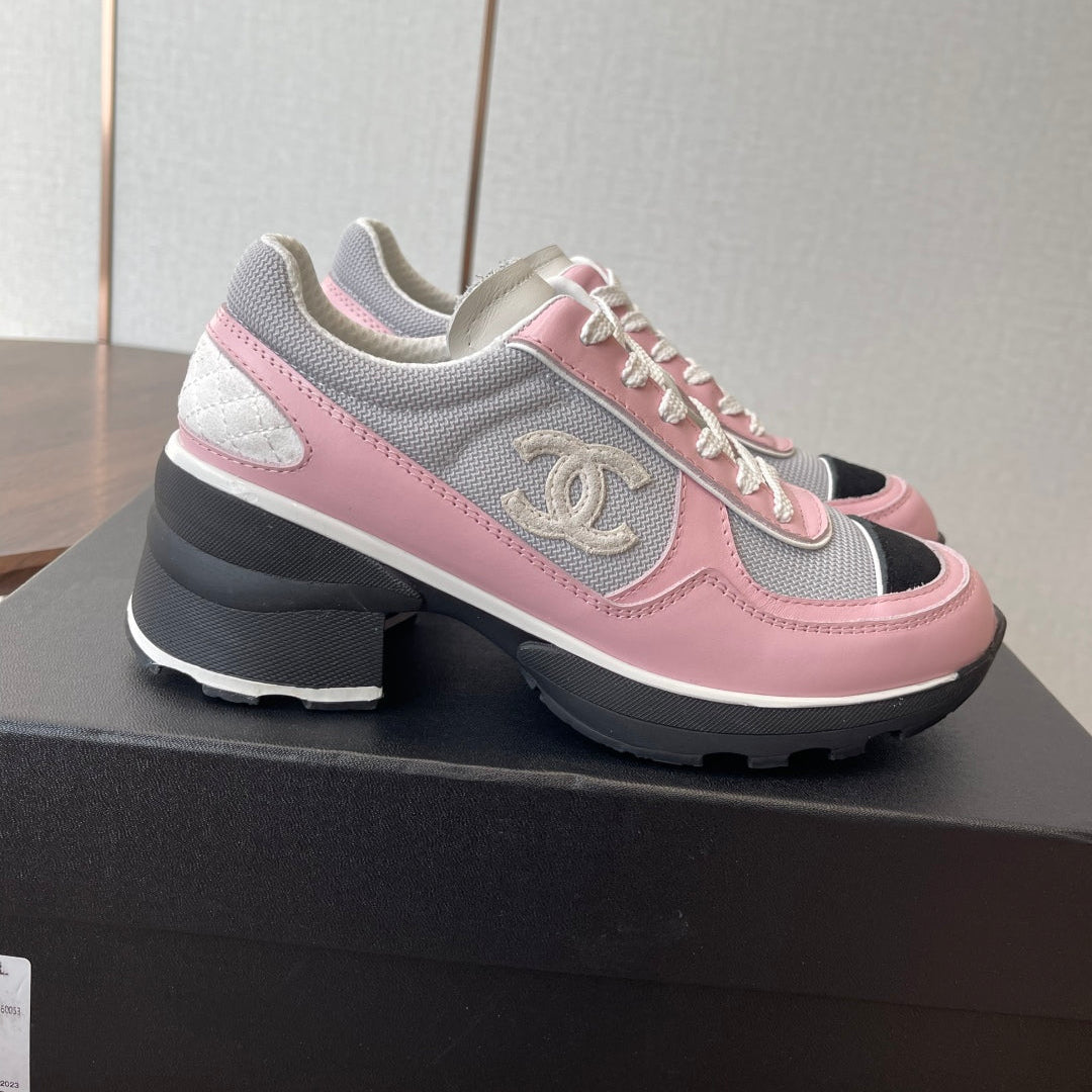 CHAN* 25SS high-heeled sneakers