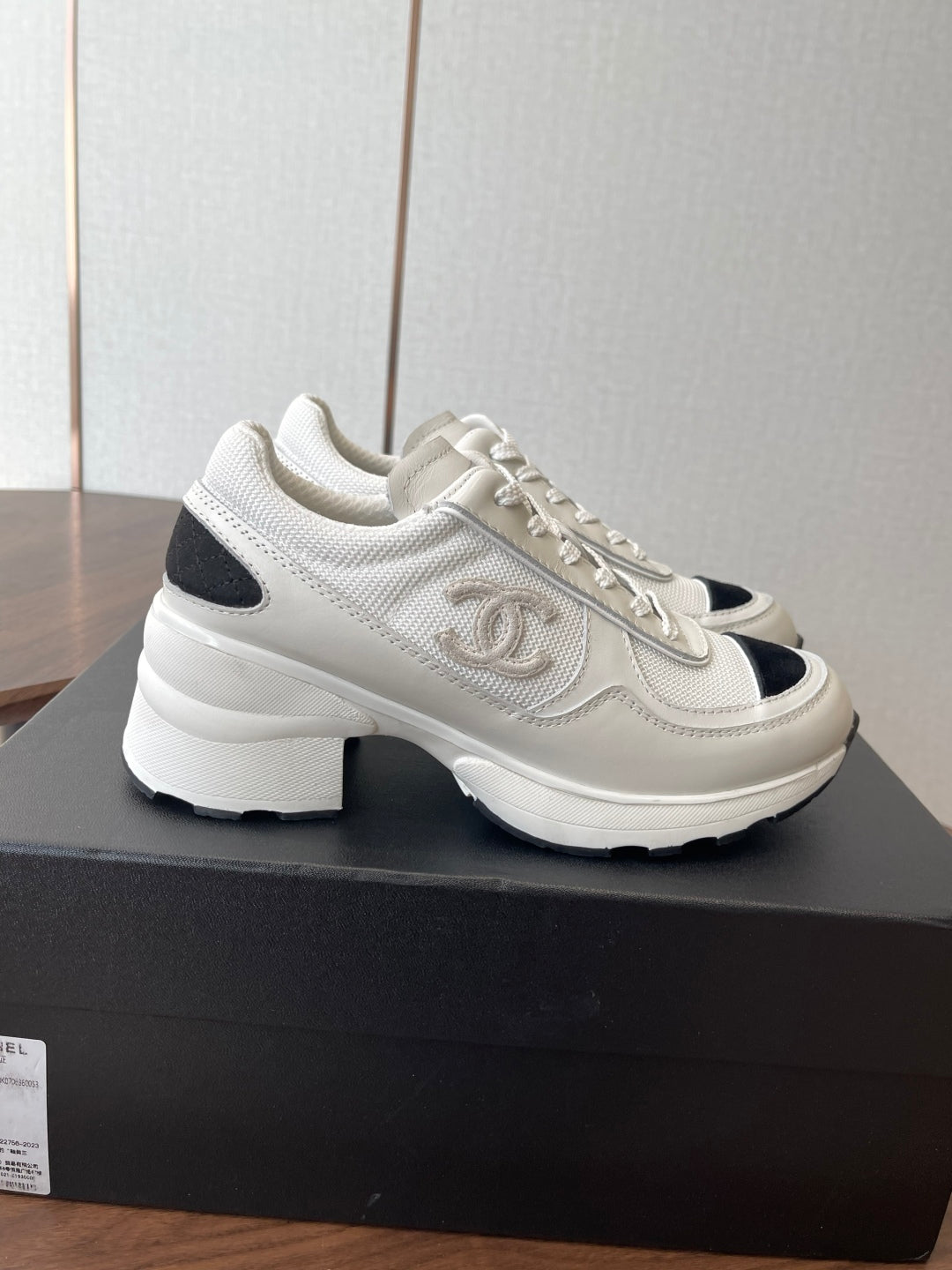 CHAN* 25SS high-heeled sneakers