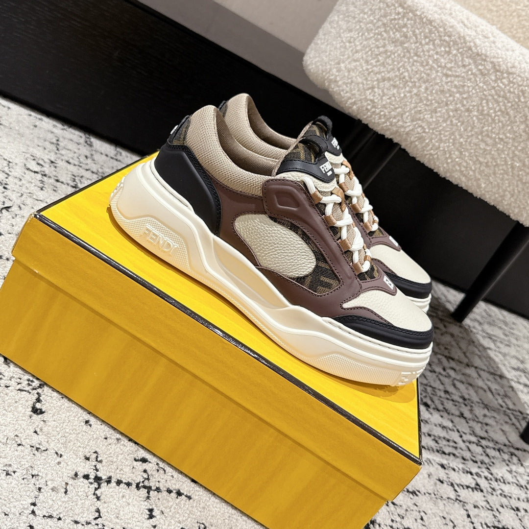 FEN* 25SS calfskin low-top sneakers