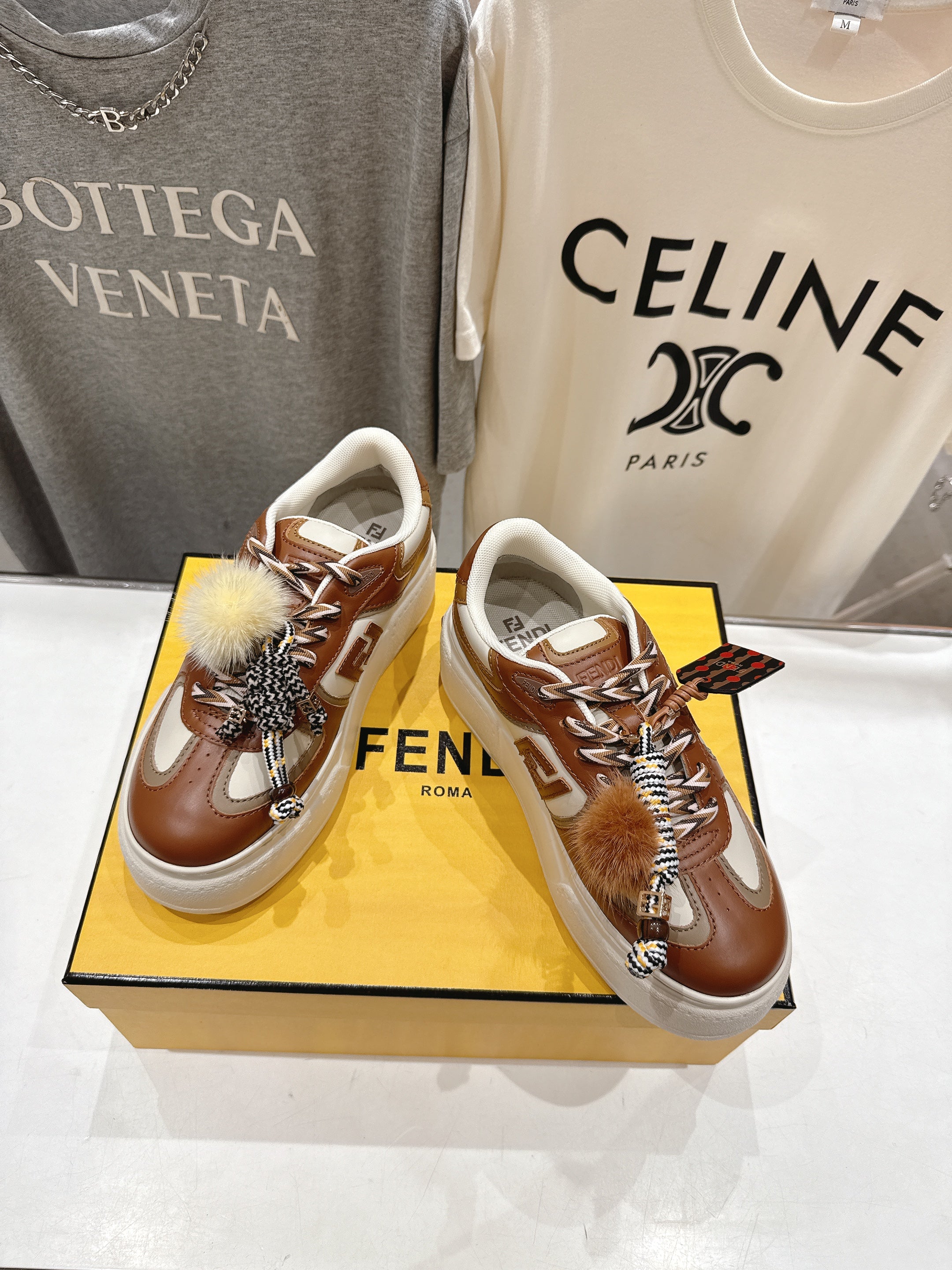 FEN* 25SS FIRT 1 Series Thick-soled Casual Sneakers